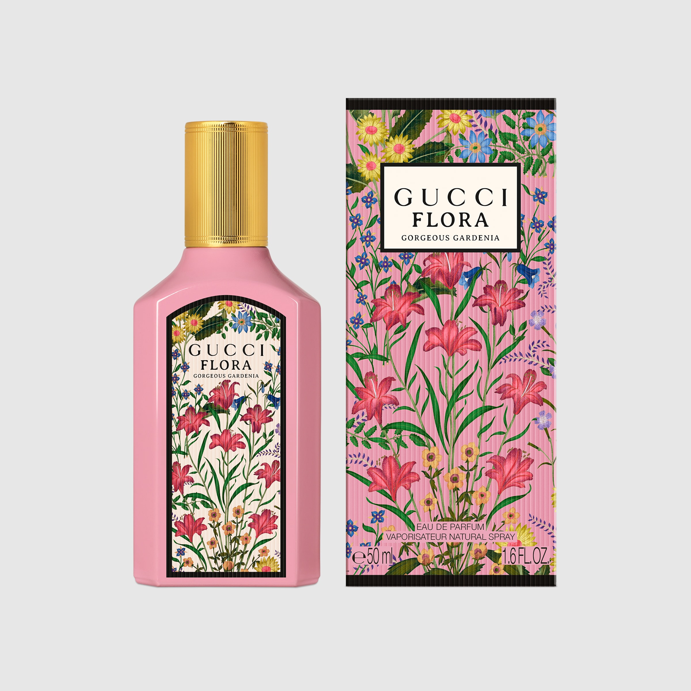 無料発送 Gorgeous Flora Gucci Gardenia, in parfum de eau 50ml, 香水(女性用)