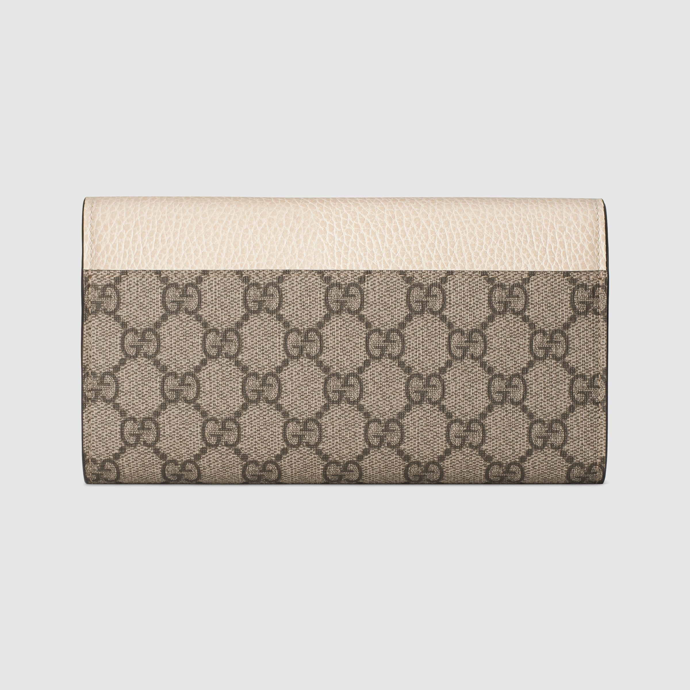 GUCCI ウィメンズ　コンチネンタル長財布　ダブルGバイカラー　ウォレット ダブルG バイカラー コンチネンタルウォレットベージュ＆ブルー