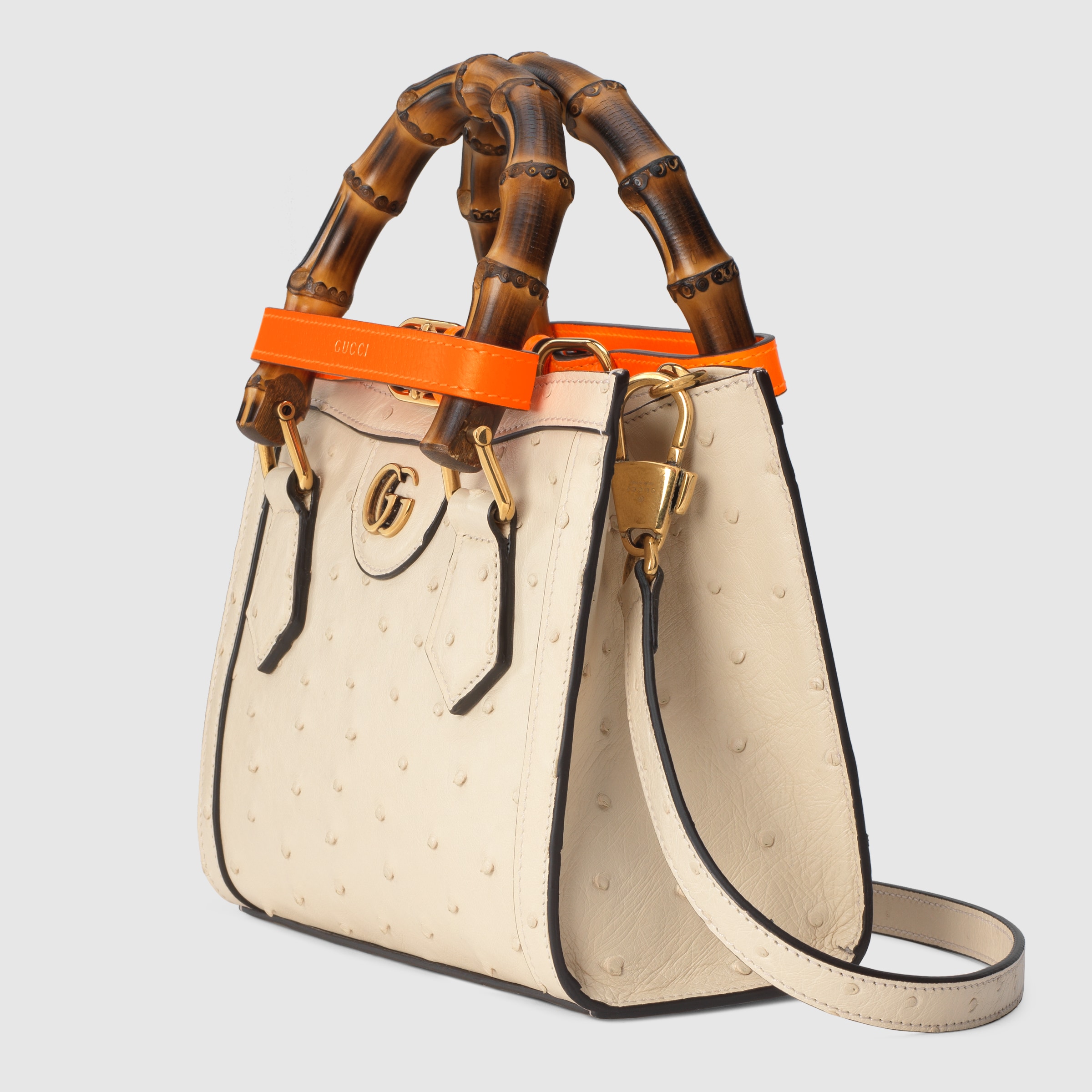 gucci diana ostrich
