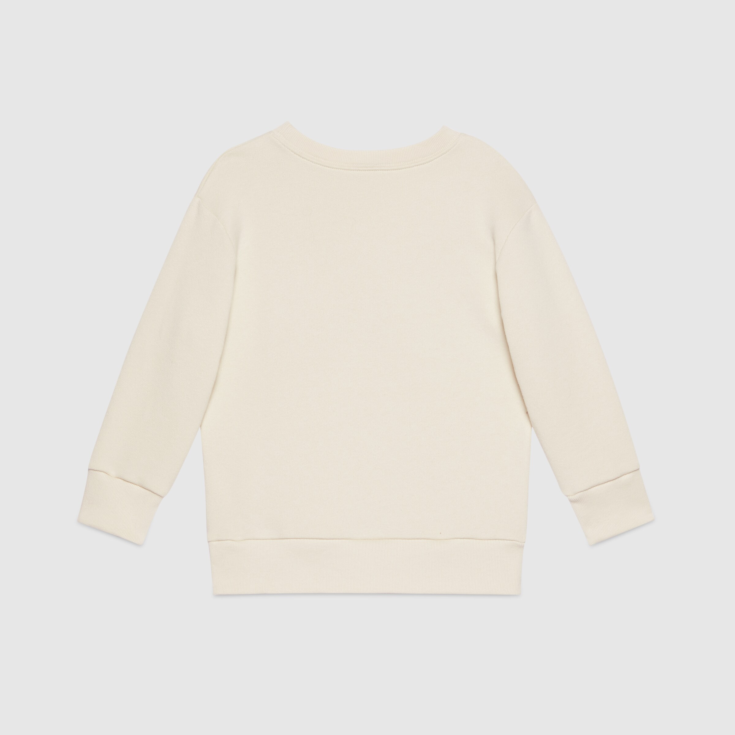 Children's sweatshirt with Interlocking G in white cotton | GUCCI® US