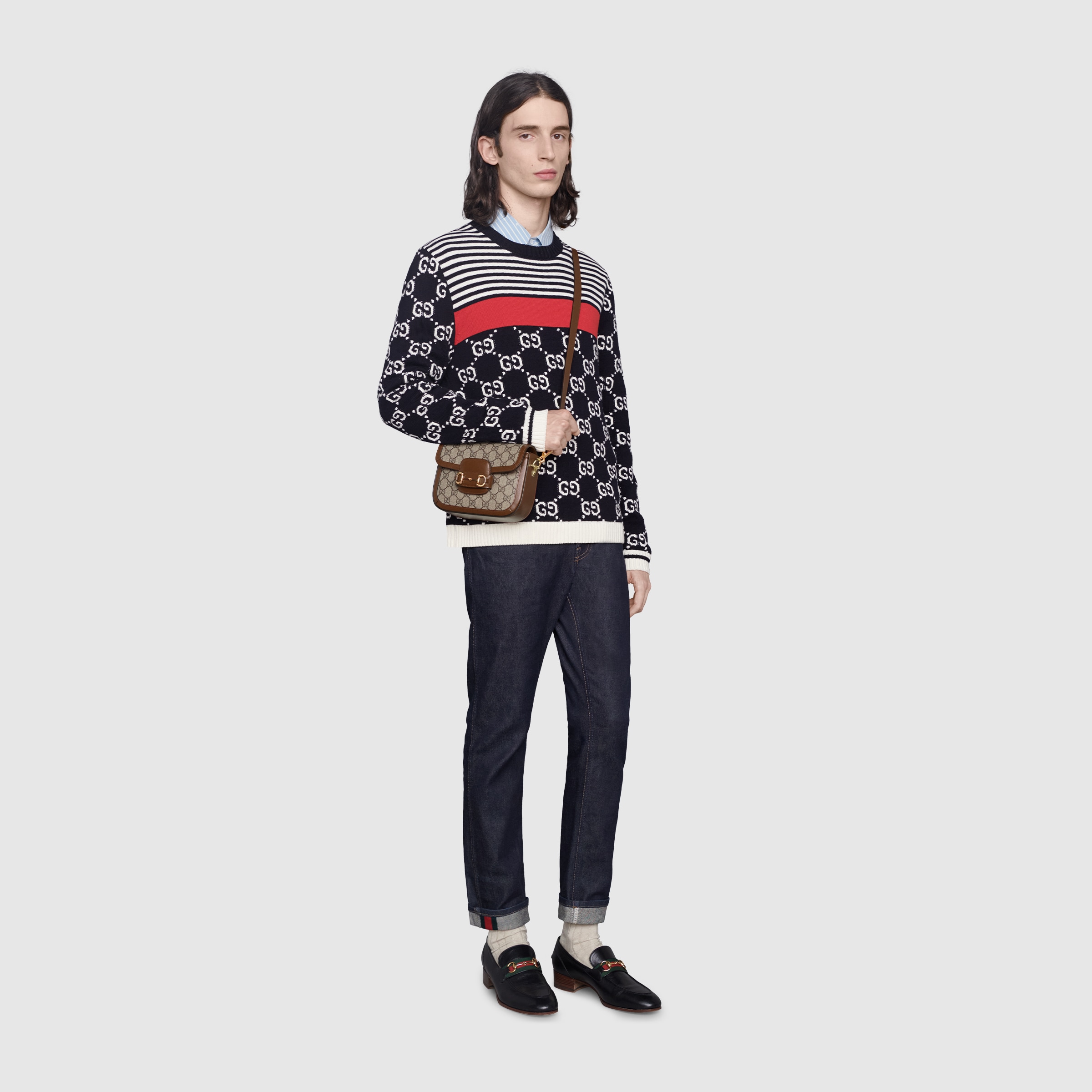 gucci horsebit mini bag black