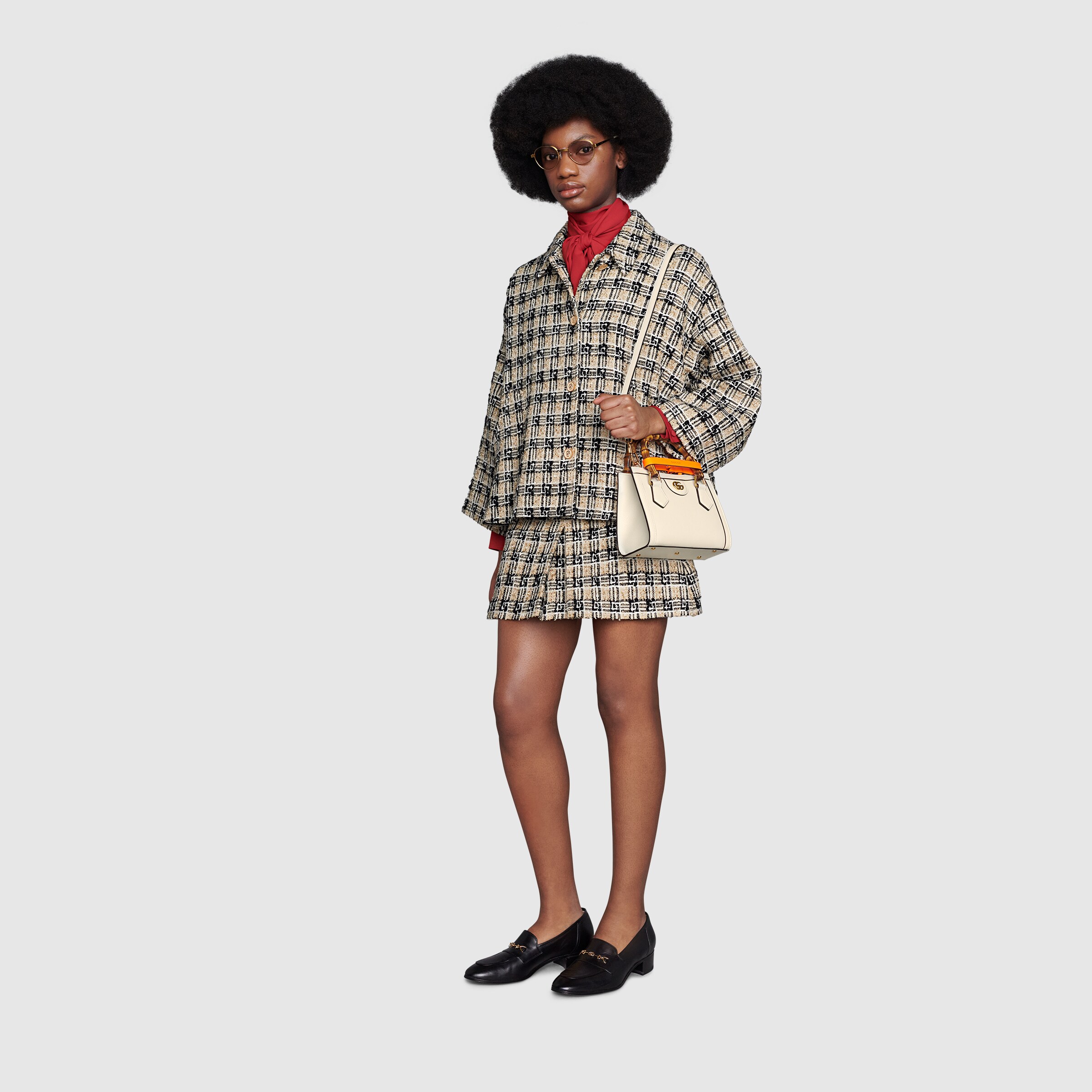 gucci diana ostrich