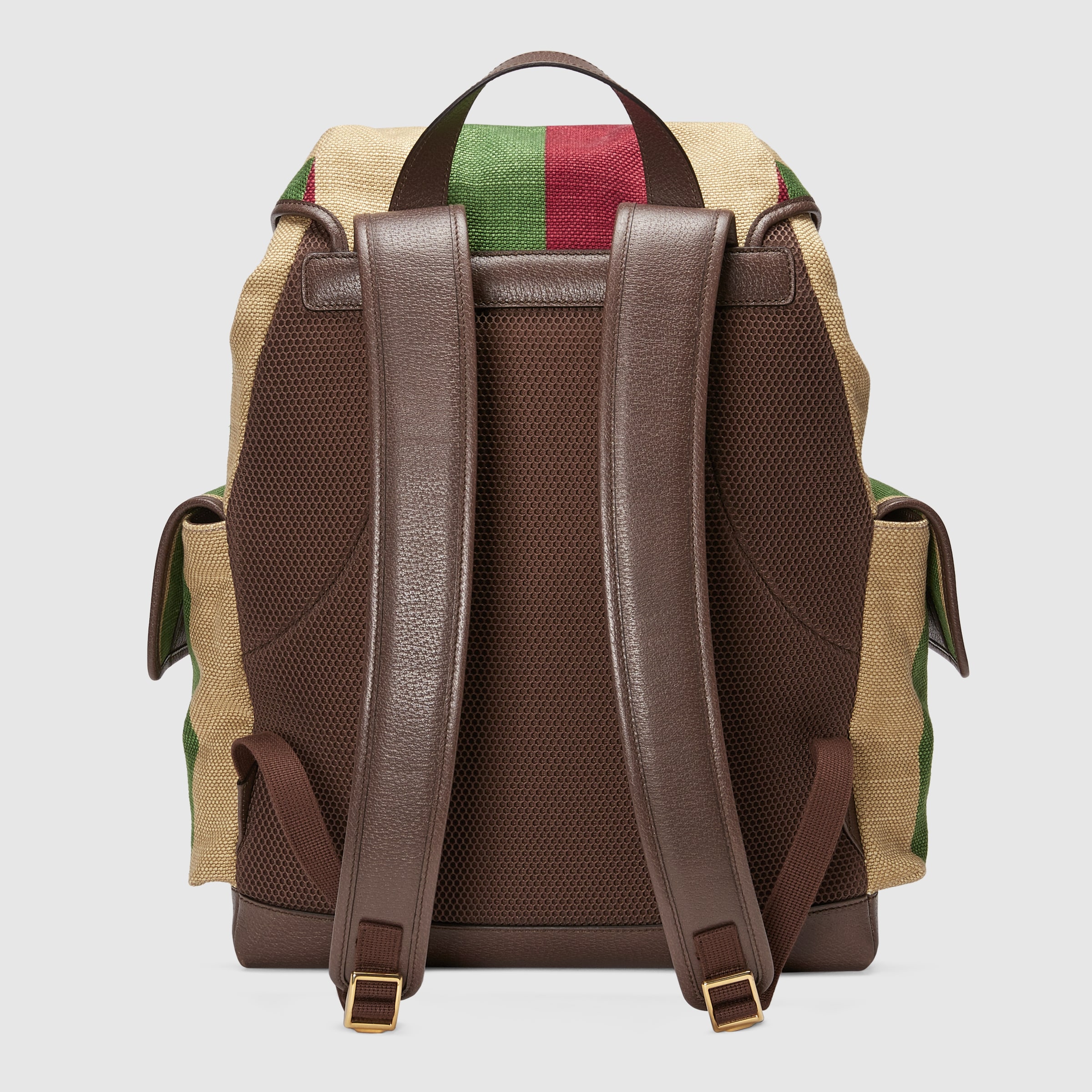 Mochila Gucci 100 en lona a rayas baiadera GUCCI® ES