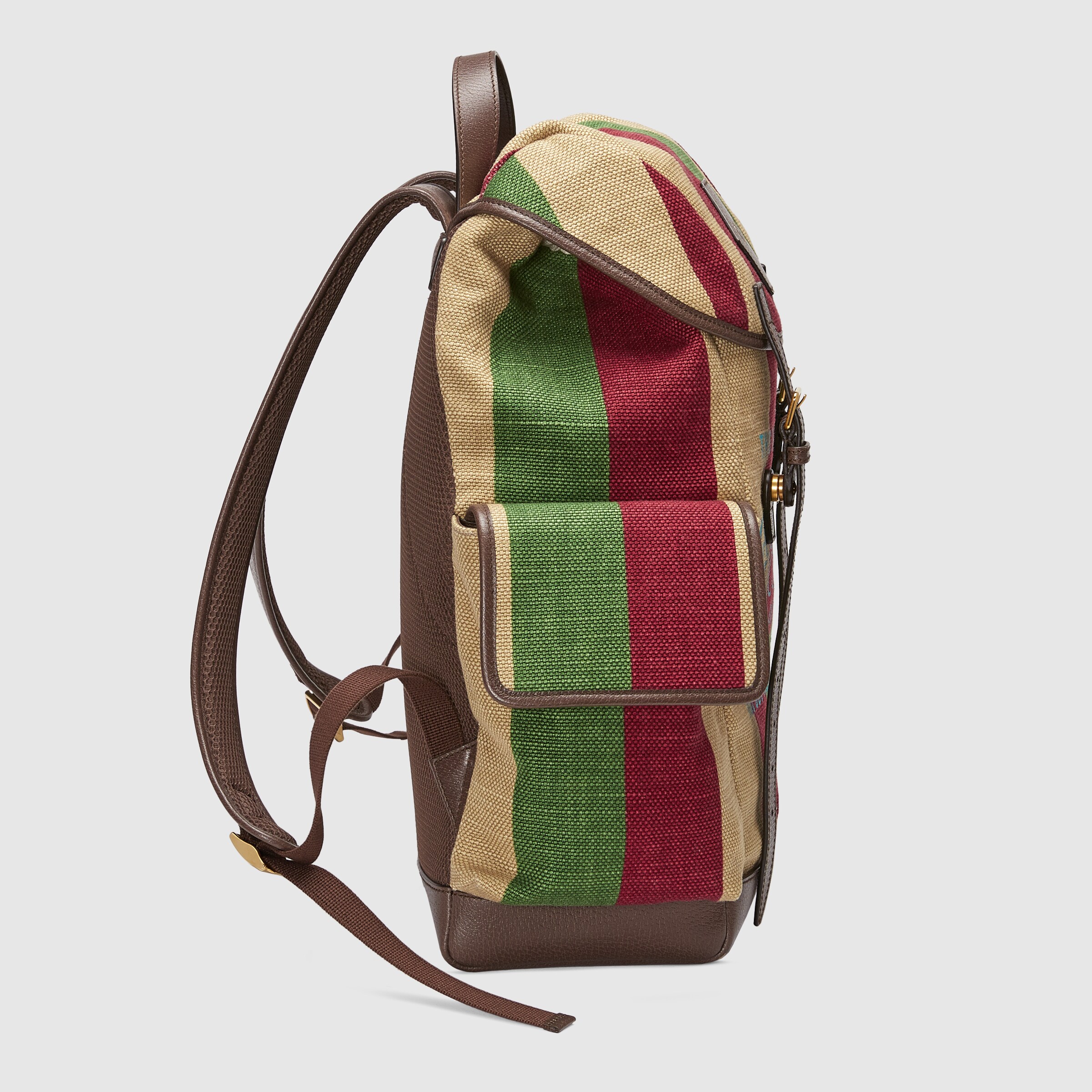 Gucci 100 backpack in Baiadera stripe canvas GUCCI® IE