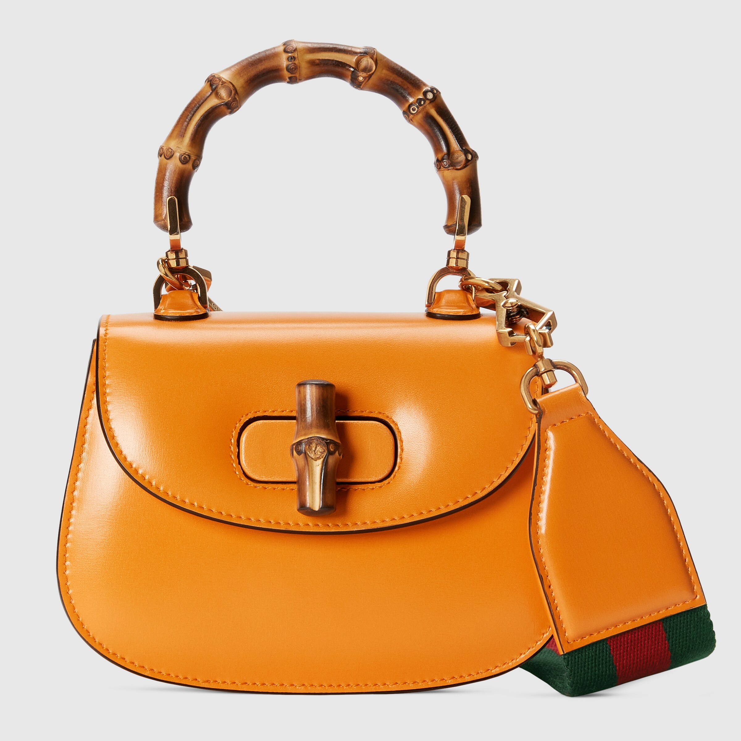 Gucci Bamboo 1947 迷你手挽袋 In Blue