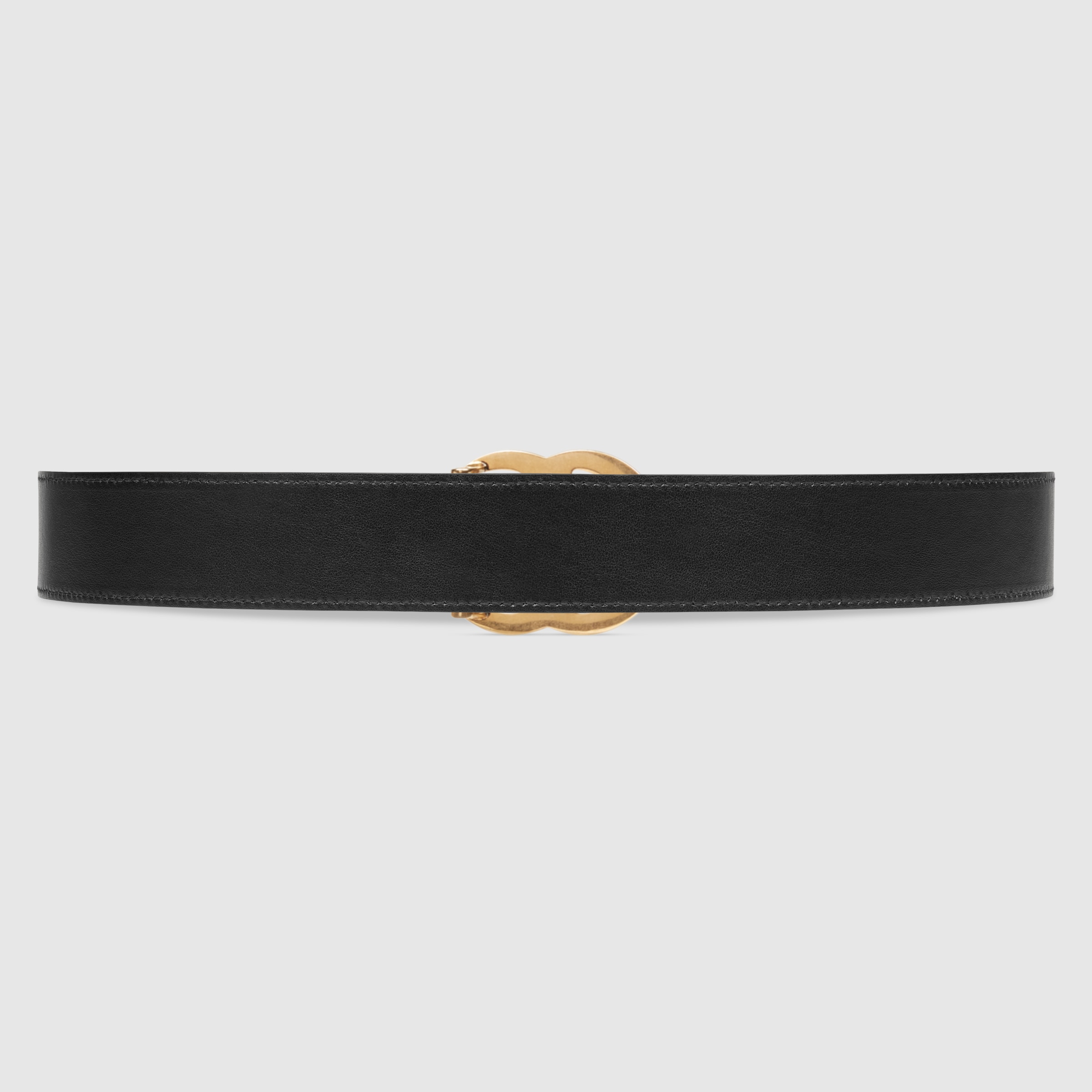 GG Marmont reversible belt in black leather | GUCCI® US