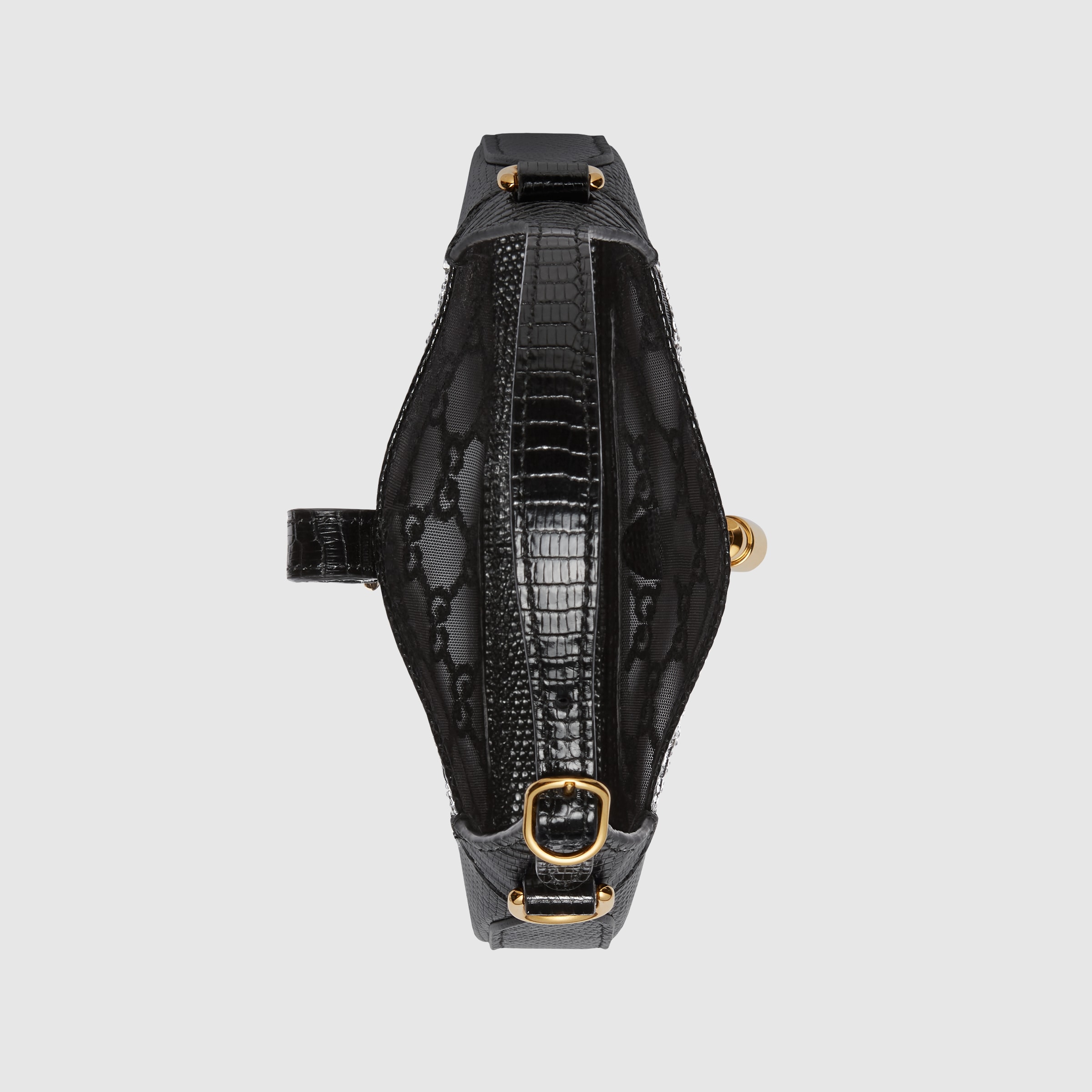 gucci mini crystal gg lizard bag