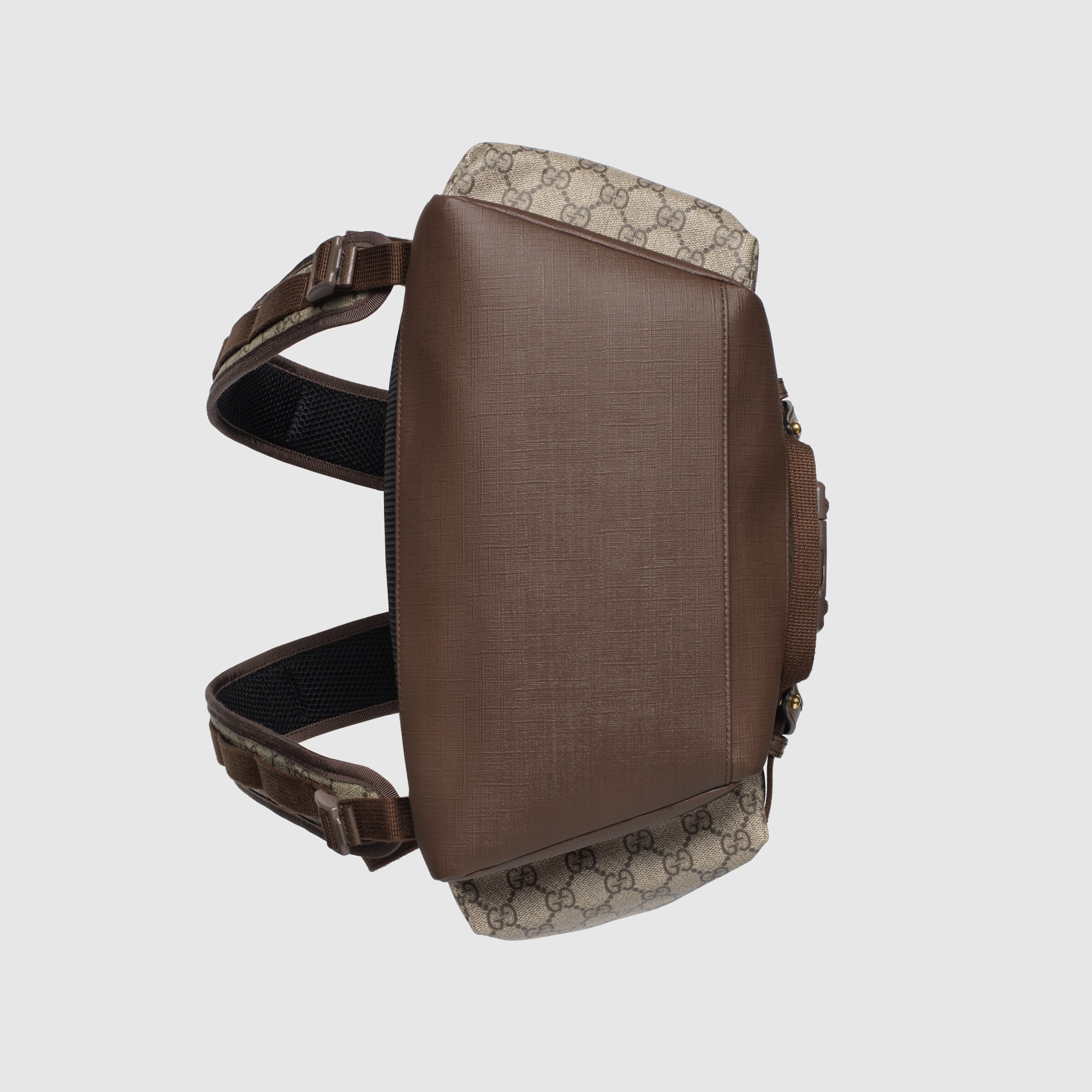 GG skateboard backpack with  in beige and ebony Supreme GUCCI