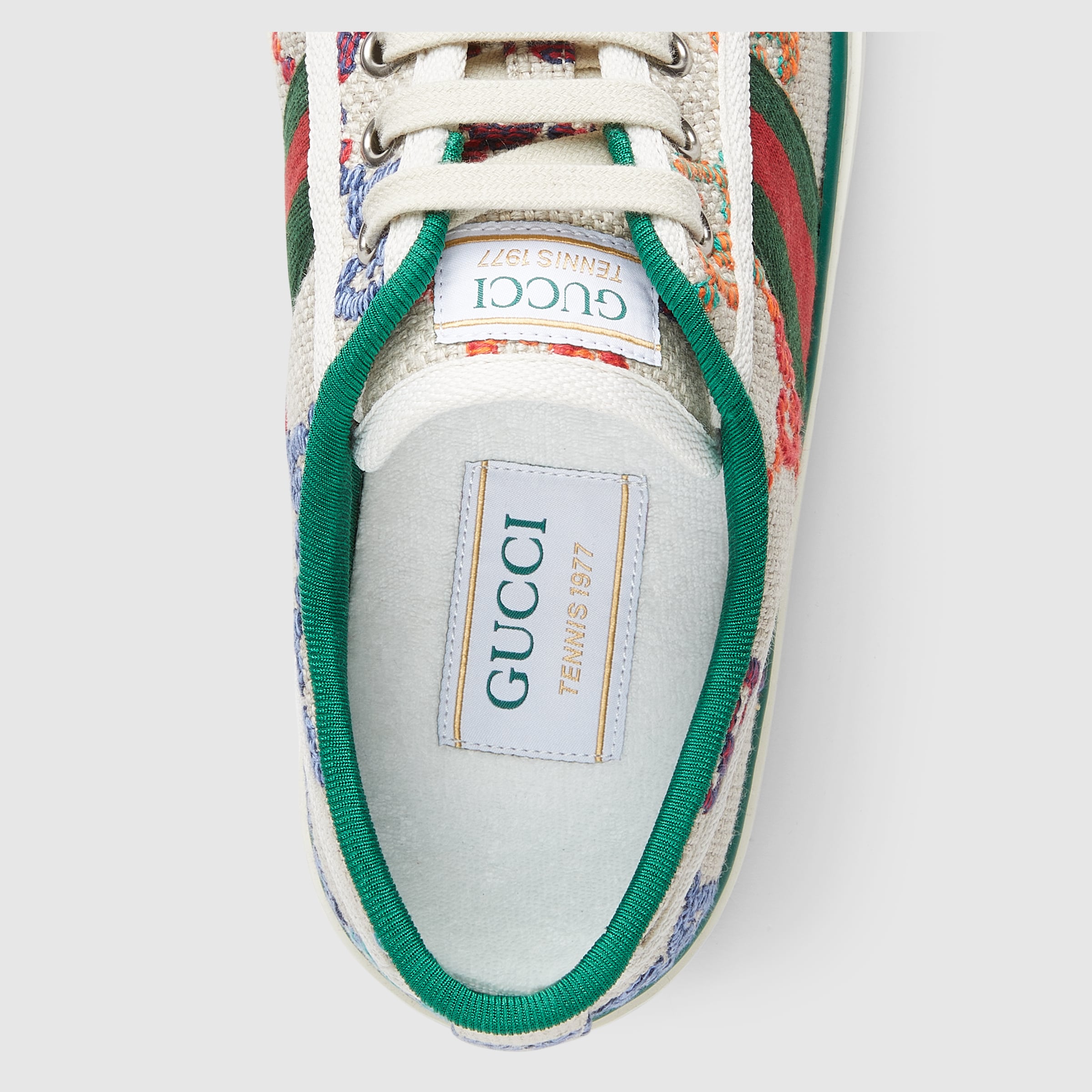 Women's Gucci Tennis 1977 sneaker in GG linen fabric GUCCI® UK