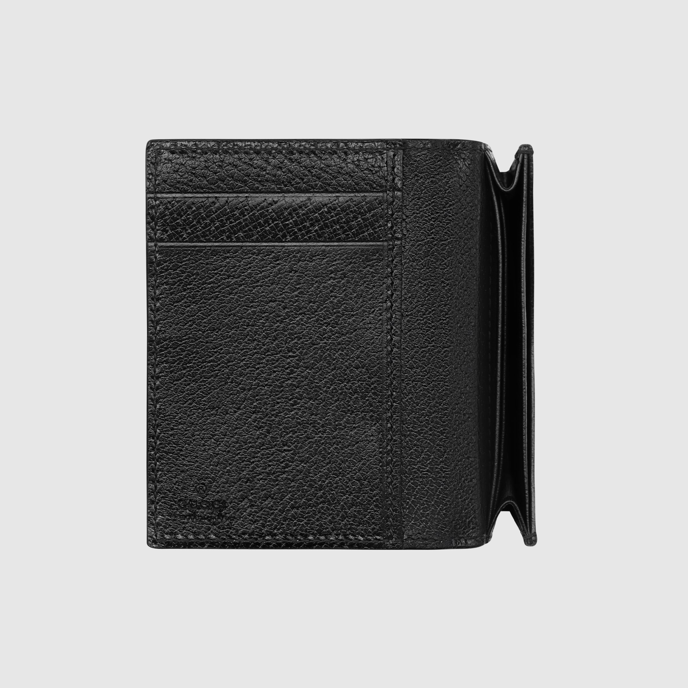[GUCCI グッチ ダブルGロゴ 二つ折り名刺入れ] 黒 プチマーモント 楽天市場】GUCCI グッチ ダブルGロゴ小銭入れ付き二つ折り財布