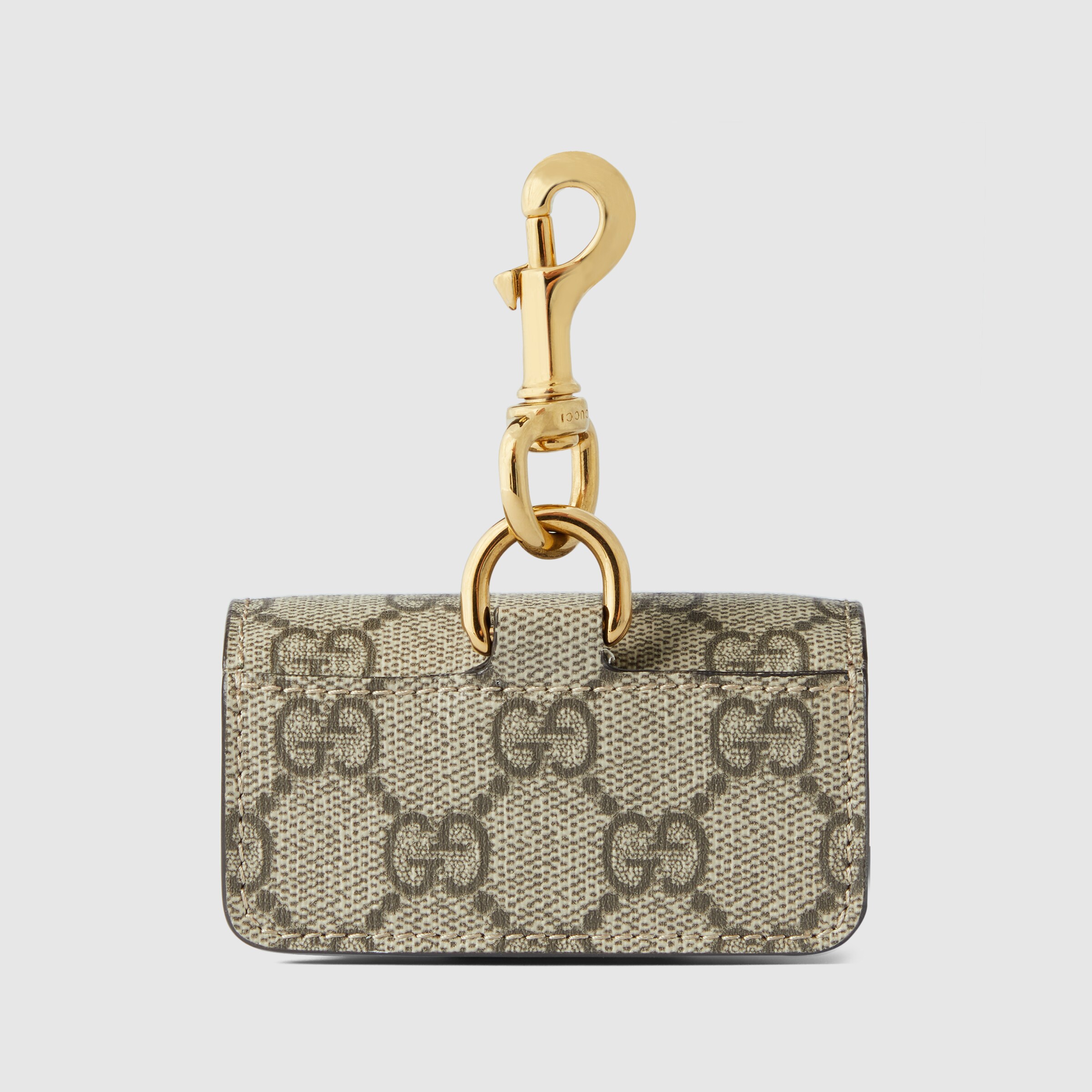 GG waste bag holder in beige and ebony GG Supreme GUCCI® US