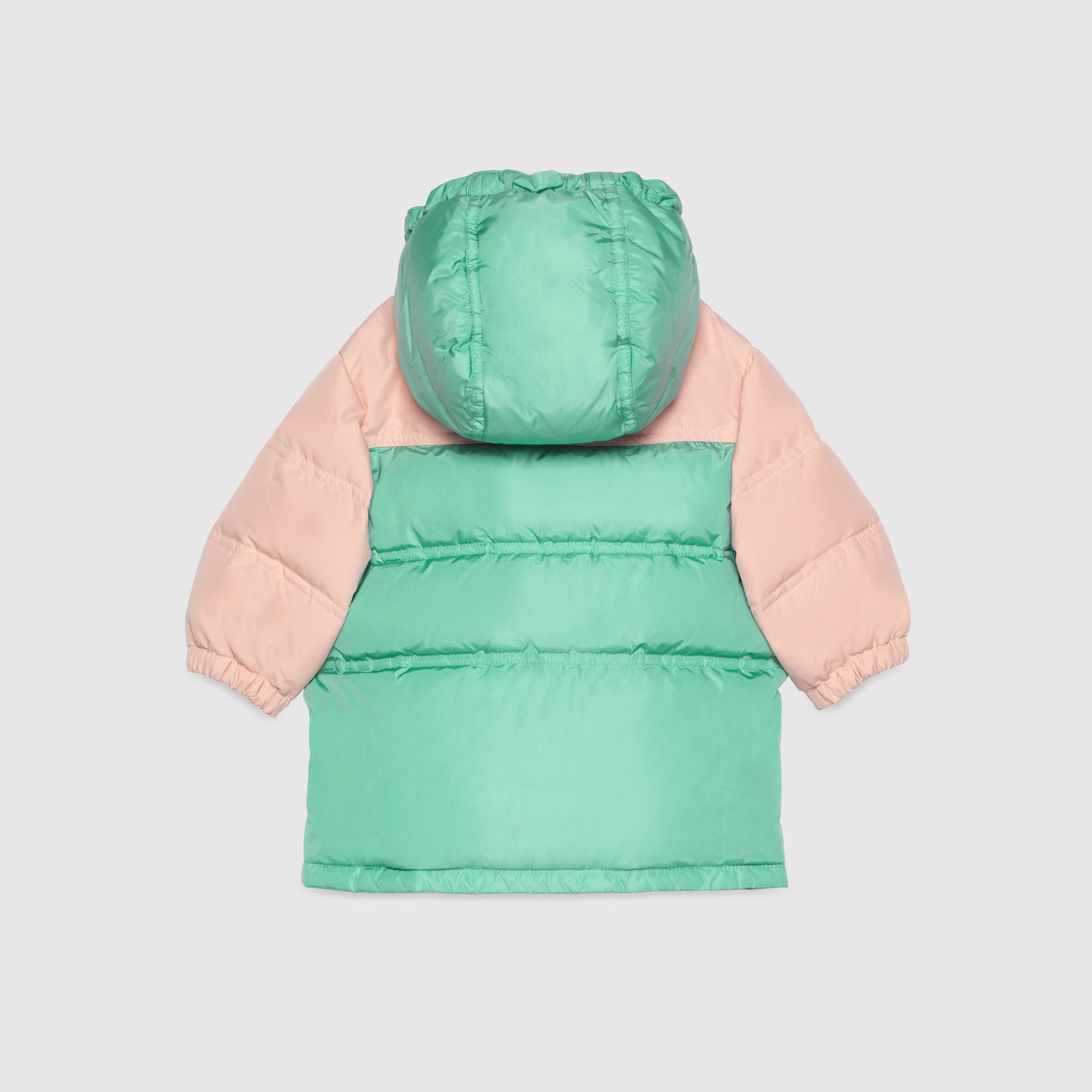 Baby nylon jacket in green and pink GUCCI® US