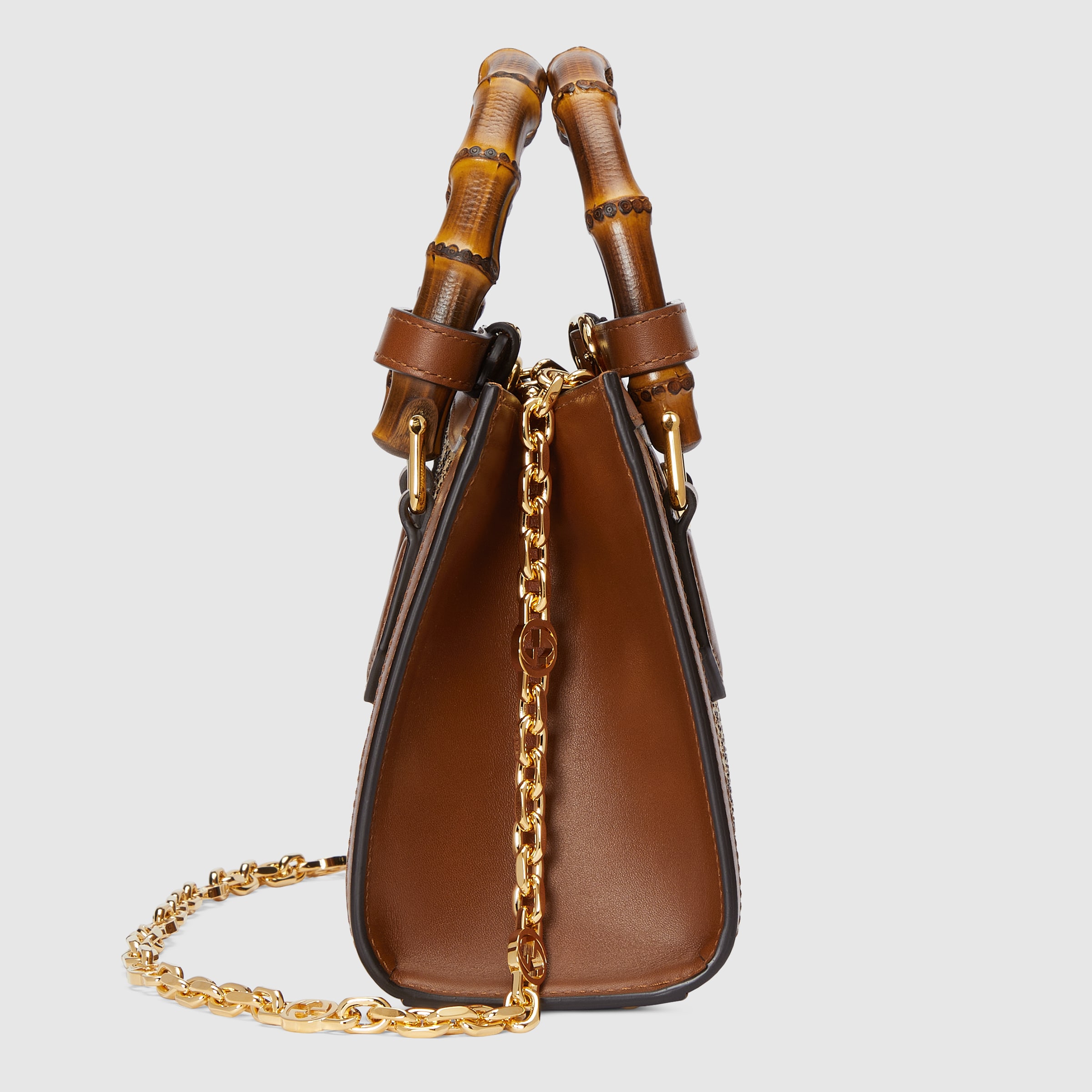 GUCCI DIANA CRYSTALS SMALL TOTE BAG