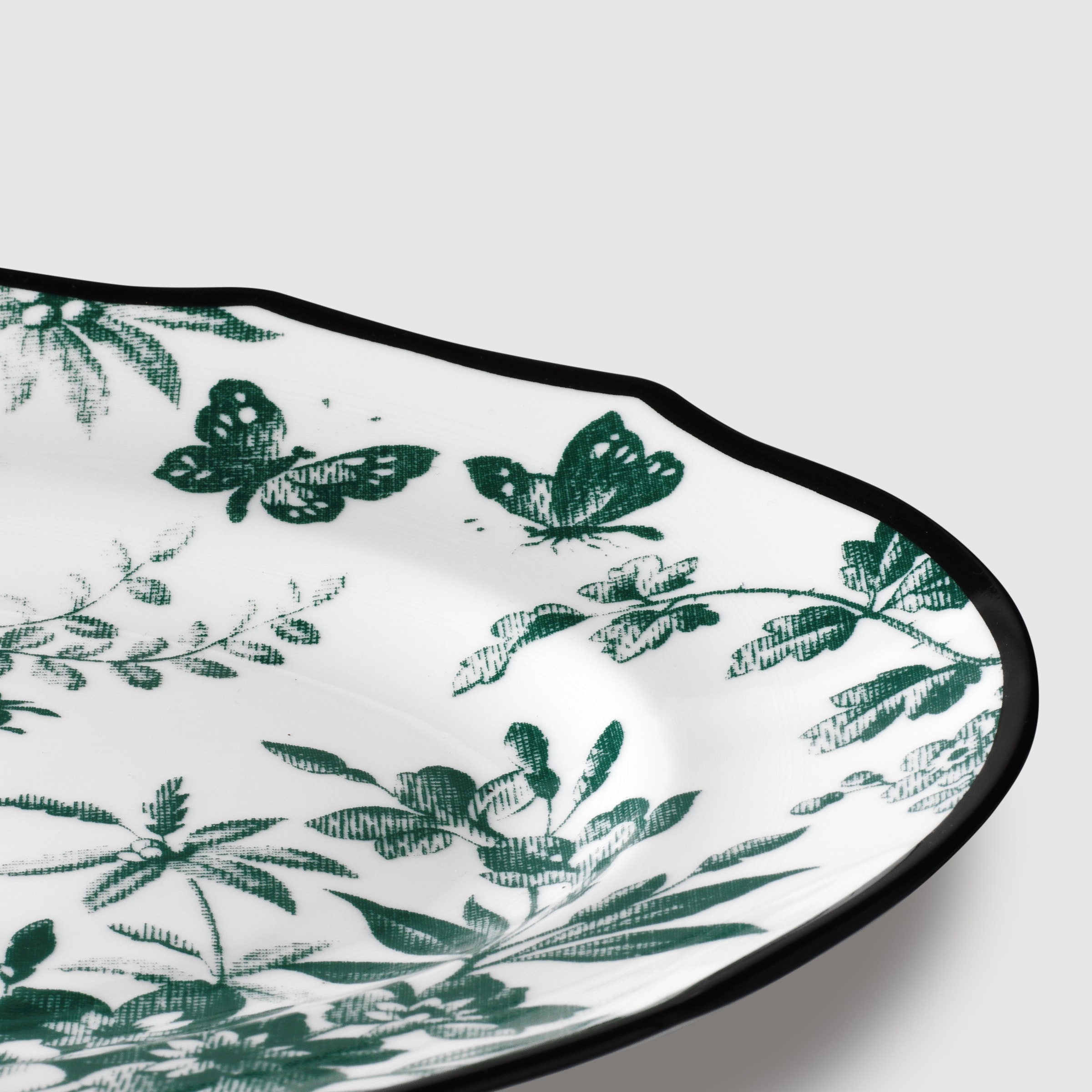 グッチ リチャードジノリ ハーバリウム スープボール 2枚セット グリーン ② グッチ リチャードジノリ ハーバリウム スープボール 2枚セット