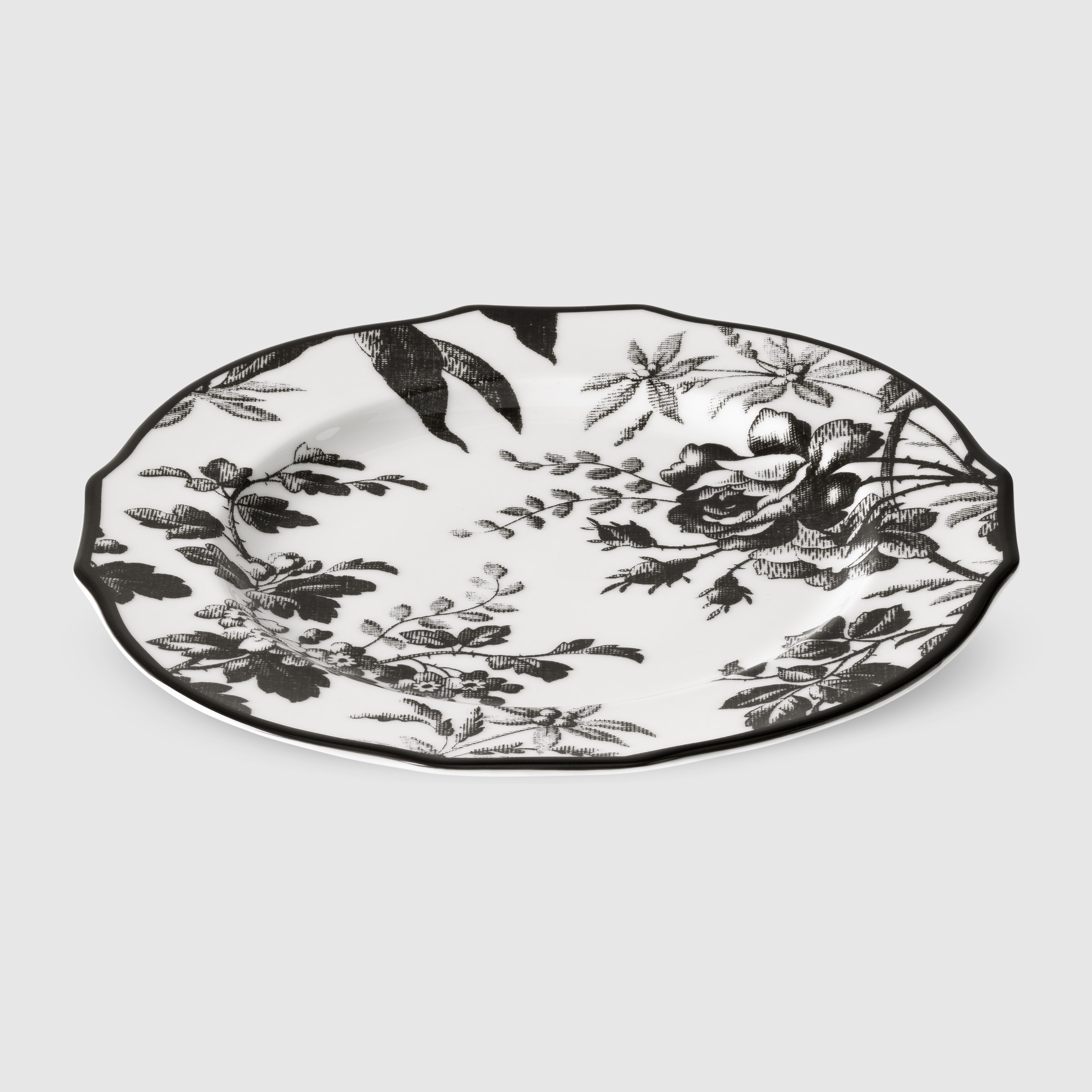 assiette-dessert-motif-herbarium-deux-pi-ces-en-porcelaine-noire