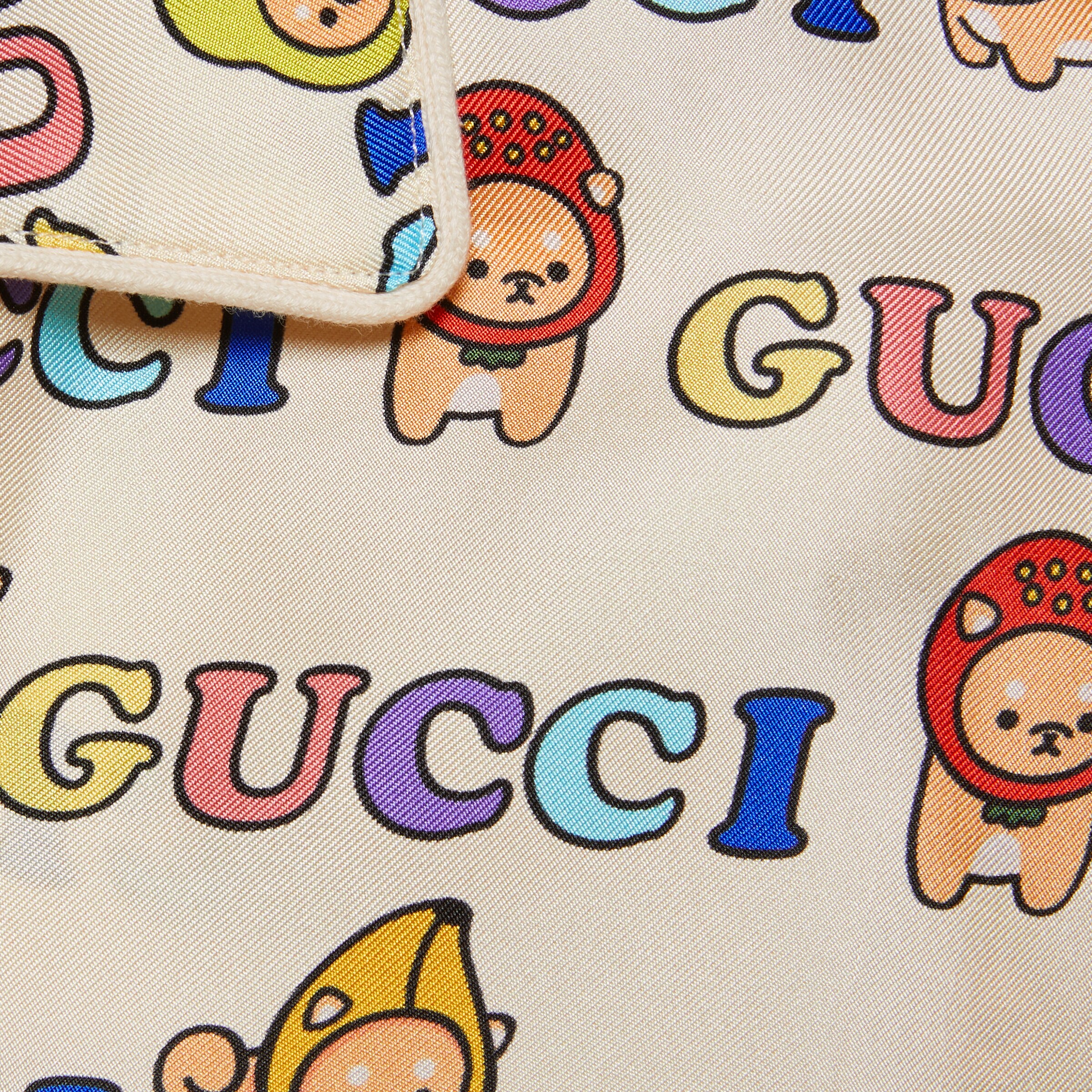 Gucci animals print silk shirt in ivory GUCCI® Canada