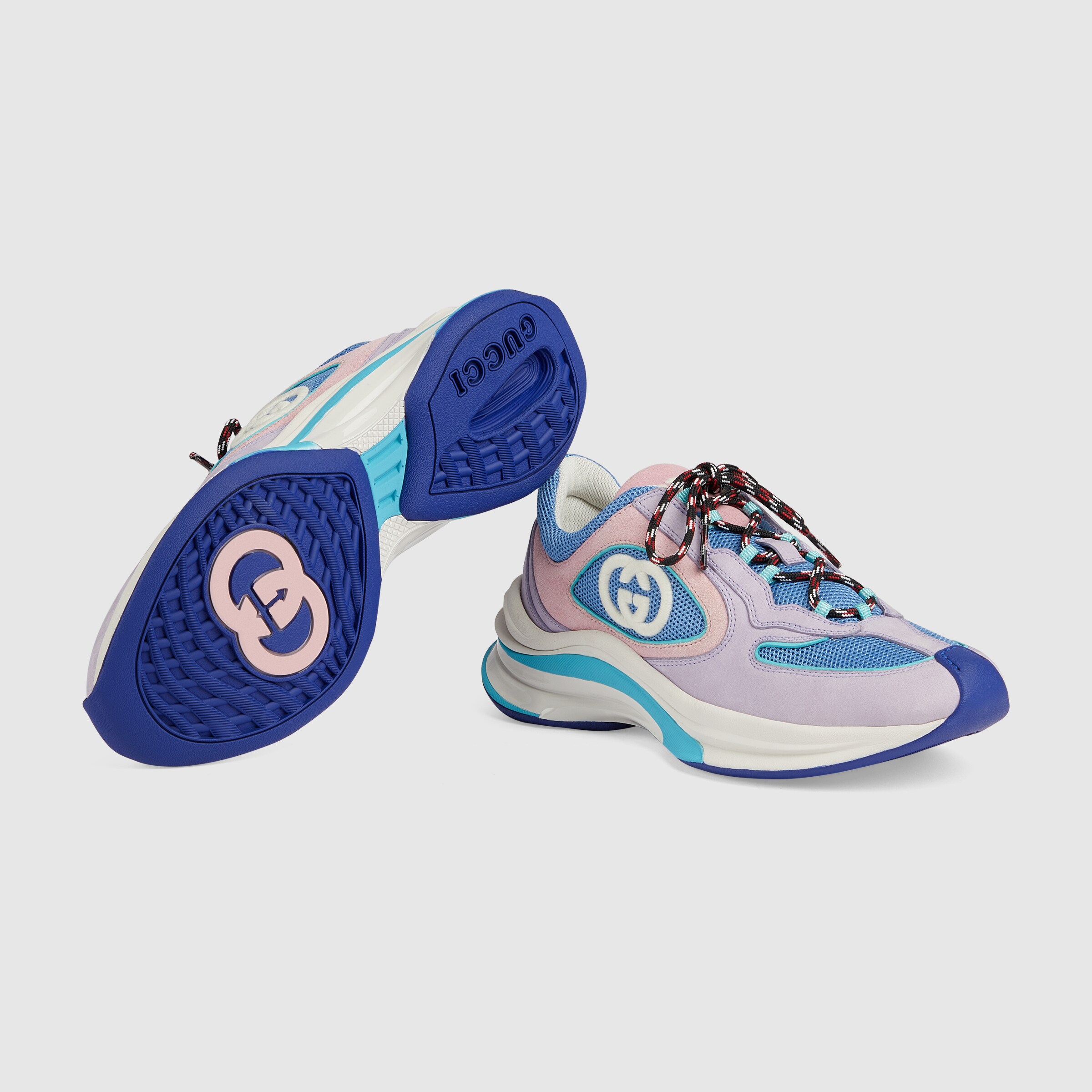 Women's Gucci Run sneaker in lilac suede GUCCI® US