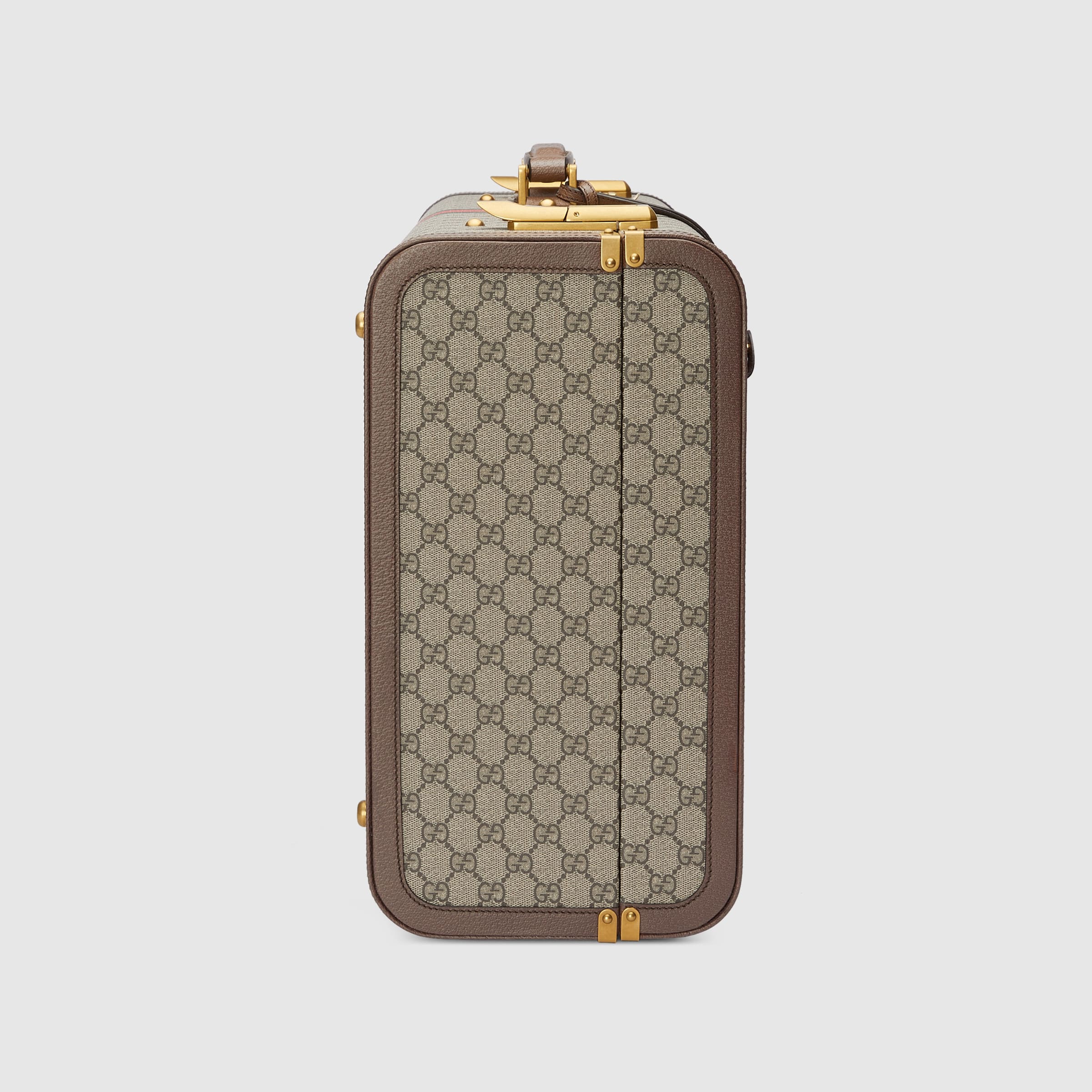 Gucci Savoy large suitcase in beige and ebony Supreme GUCCI® Australia