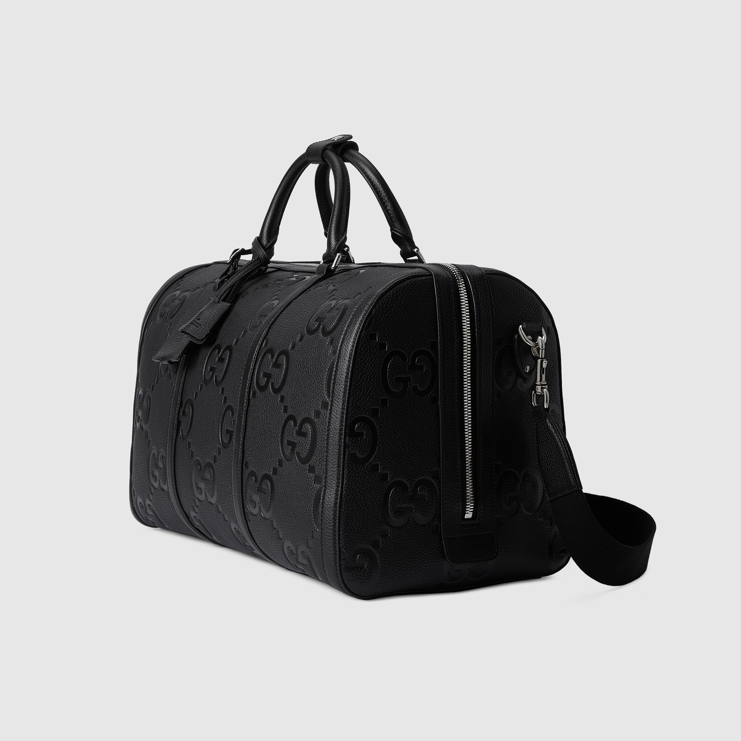 Jumbo GG small duffle bag in black leather GUCCI® Australia