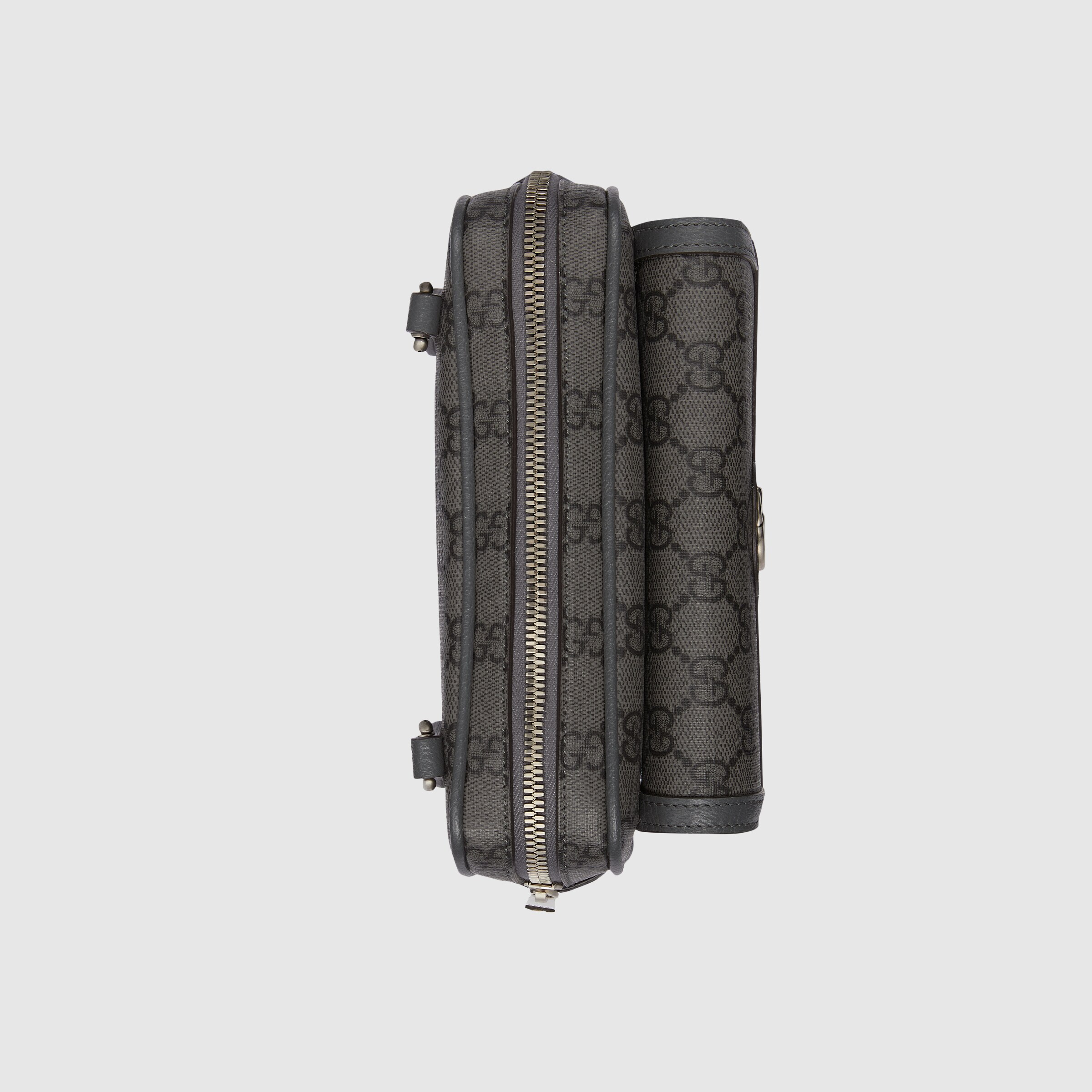 灰色和黑色Supreme帆布Ophidia系列GG迷你手袋 | GUCCI® 香港