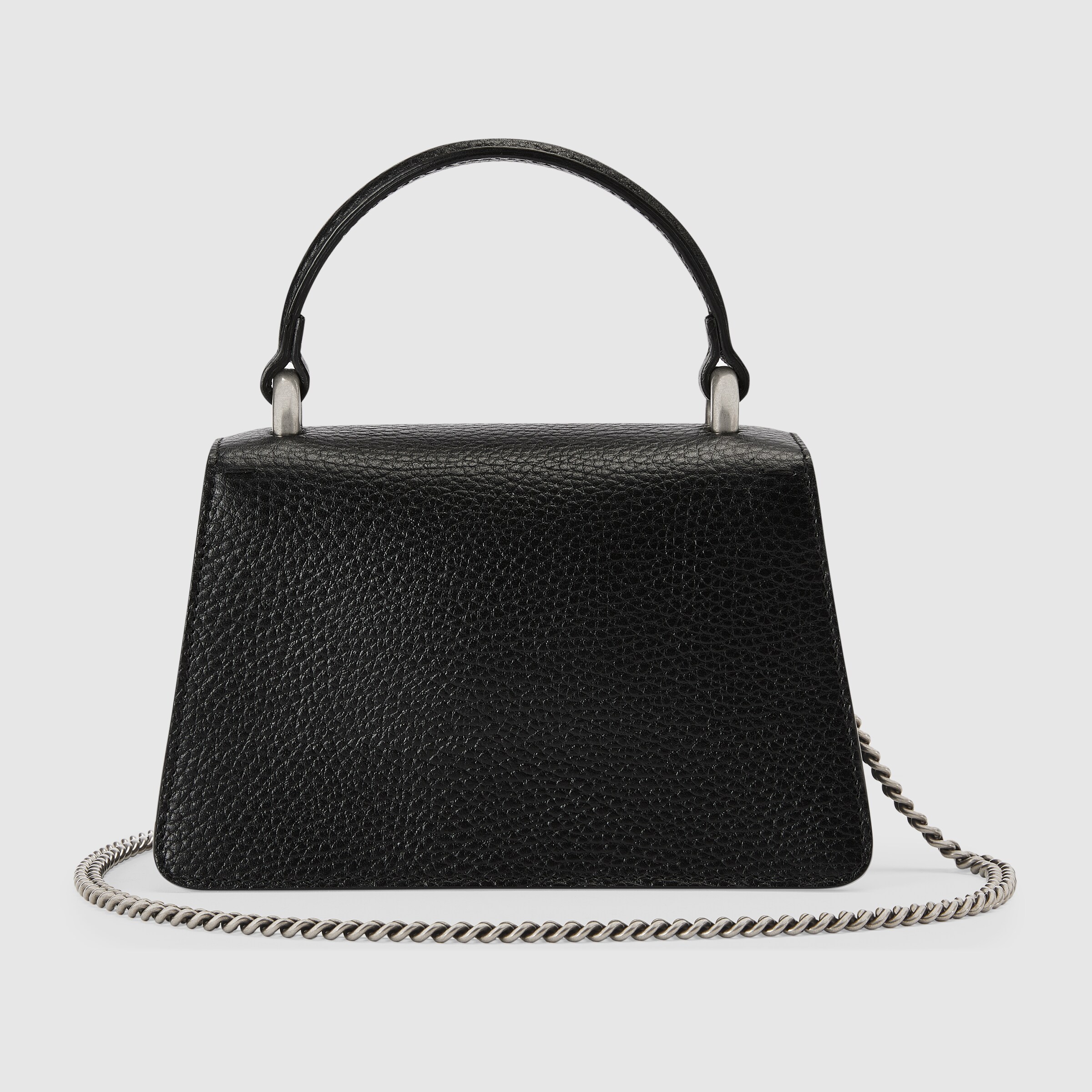 Dionysus mini top handle bag in black leather GUCCI® NZ