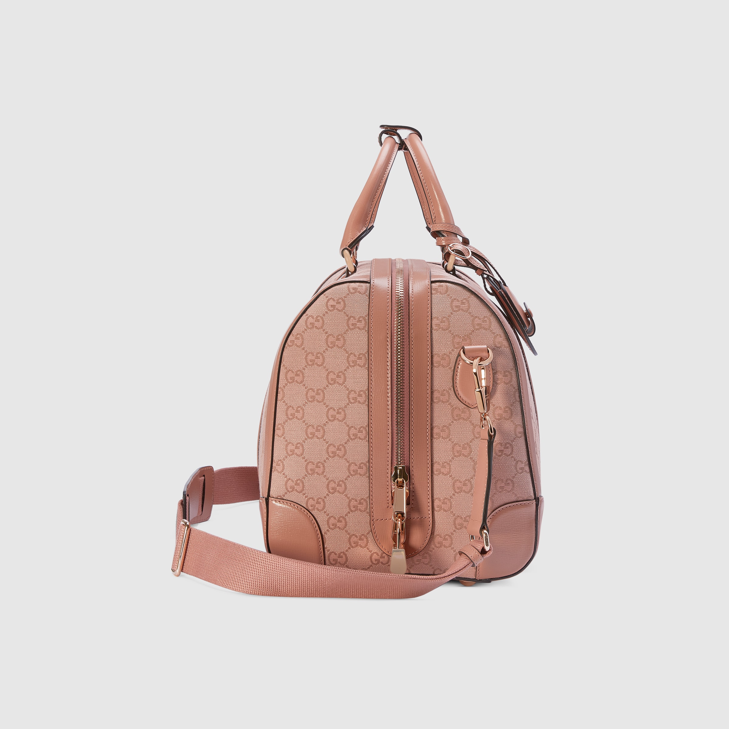 GG small duffle bag in pink canvas GUCCI® US