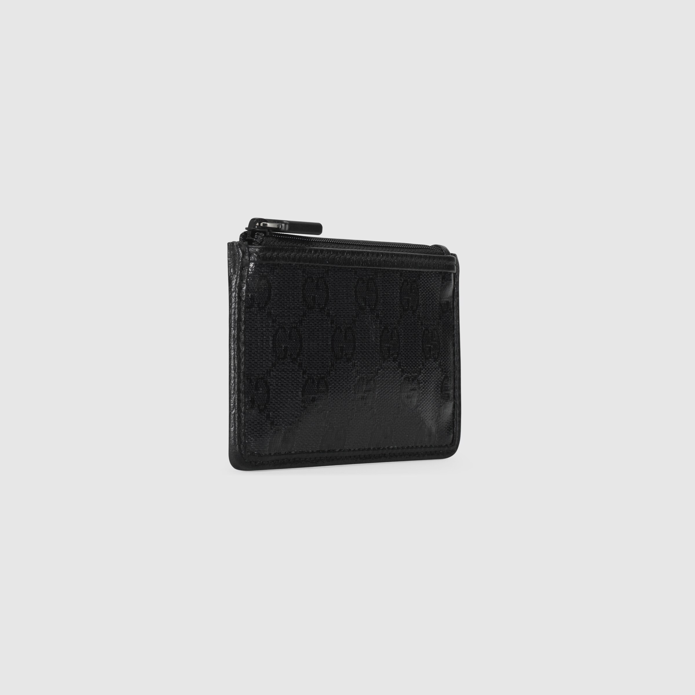 GG Crystal card case in black GG Crystal canvas GUCCI® Australia
