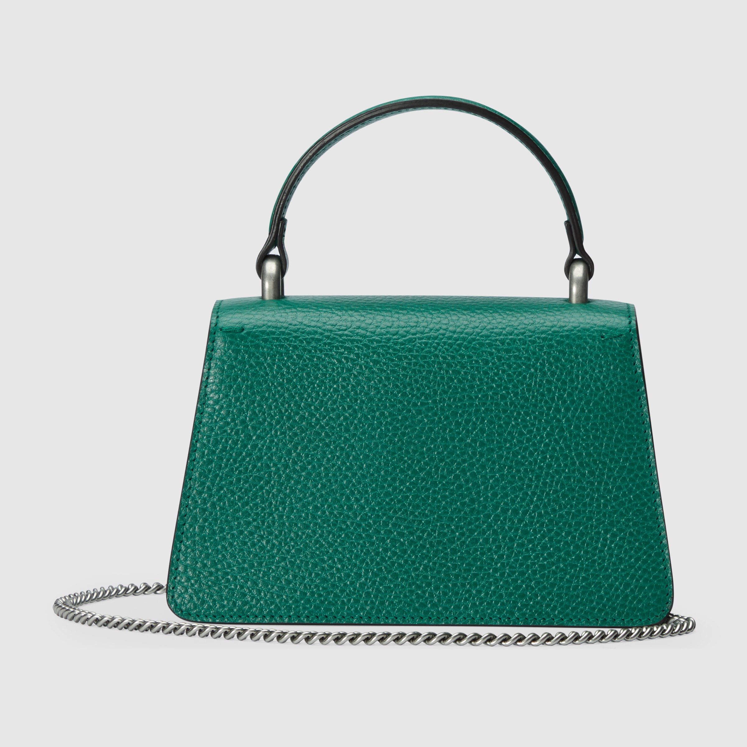 Dionysus mini top handle bag in dark green leather GUCCI® Australia