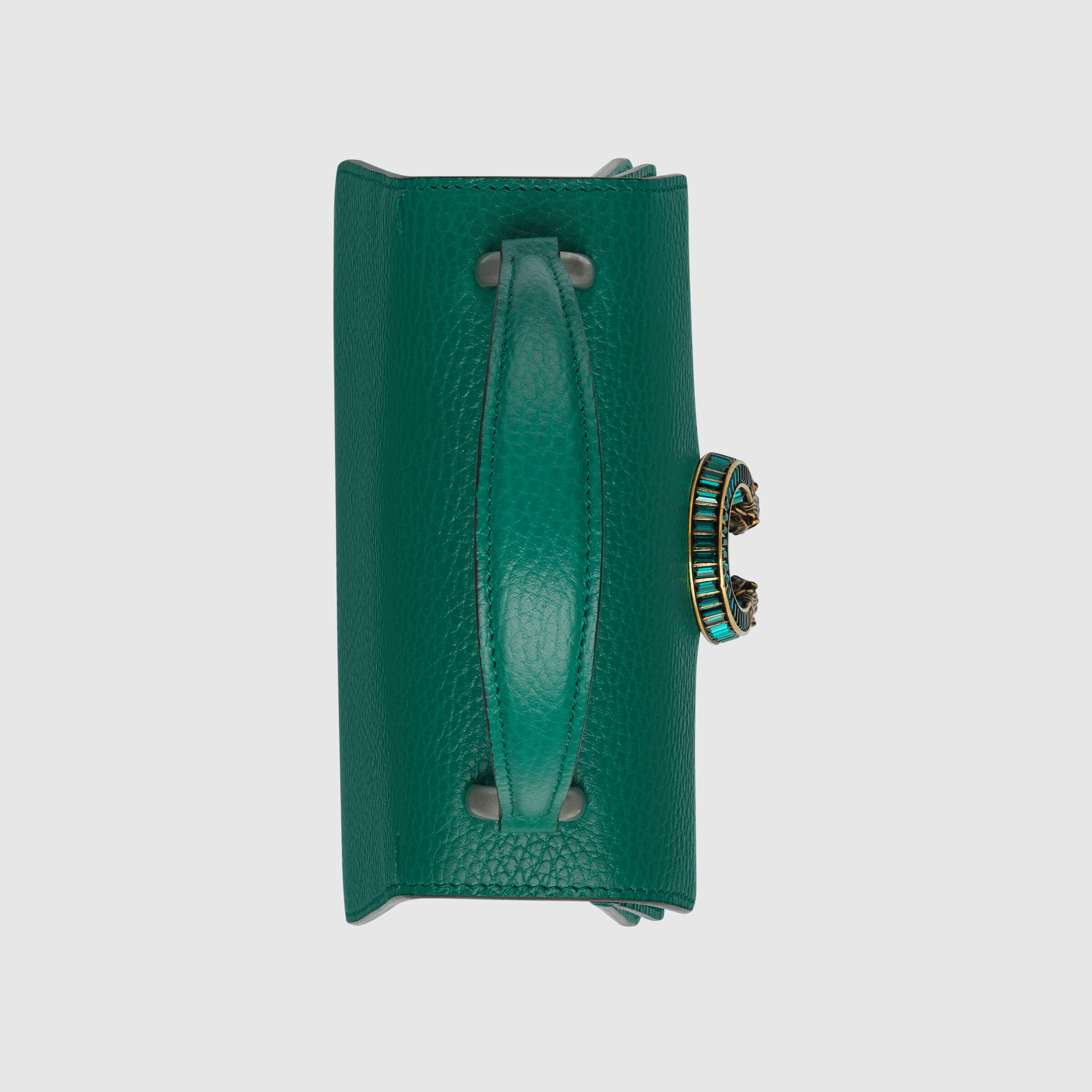 Dionysus mini top handle bag in dark green leather GUCCI® Australia
