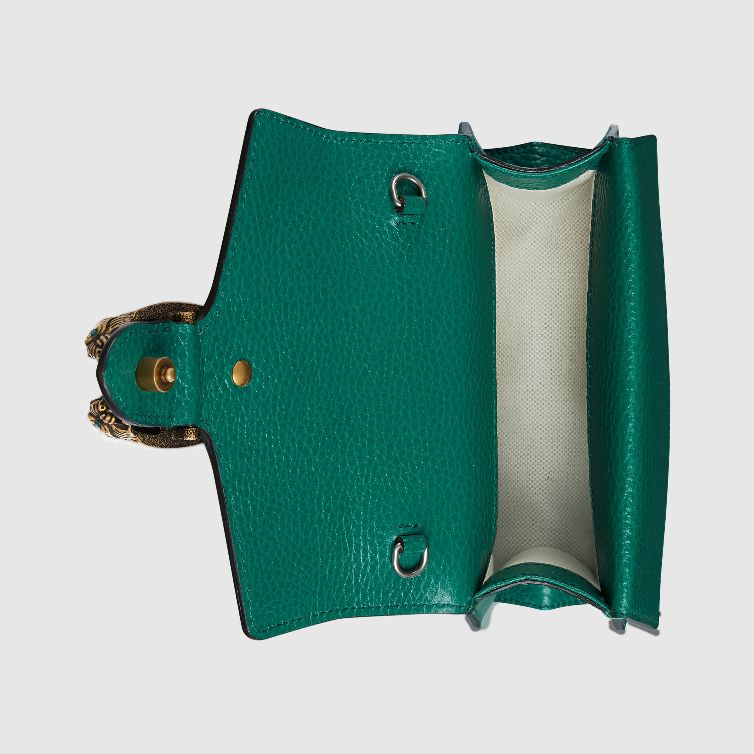 Dionysus mini top handle bag in dark green leather GUCCI® Australia