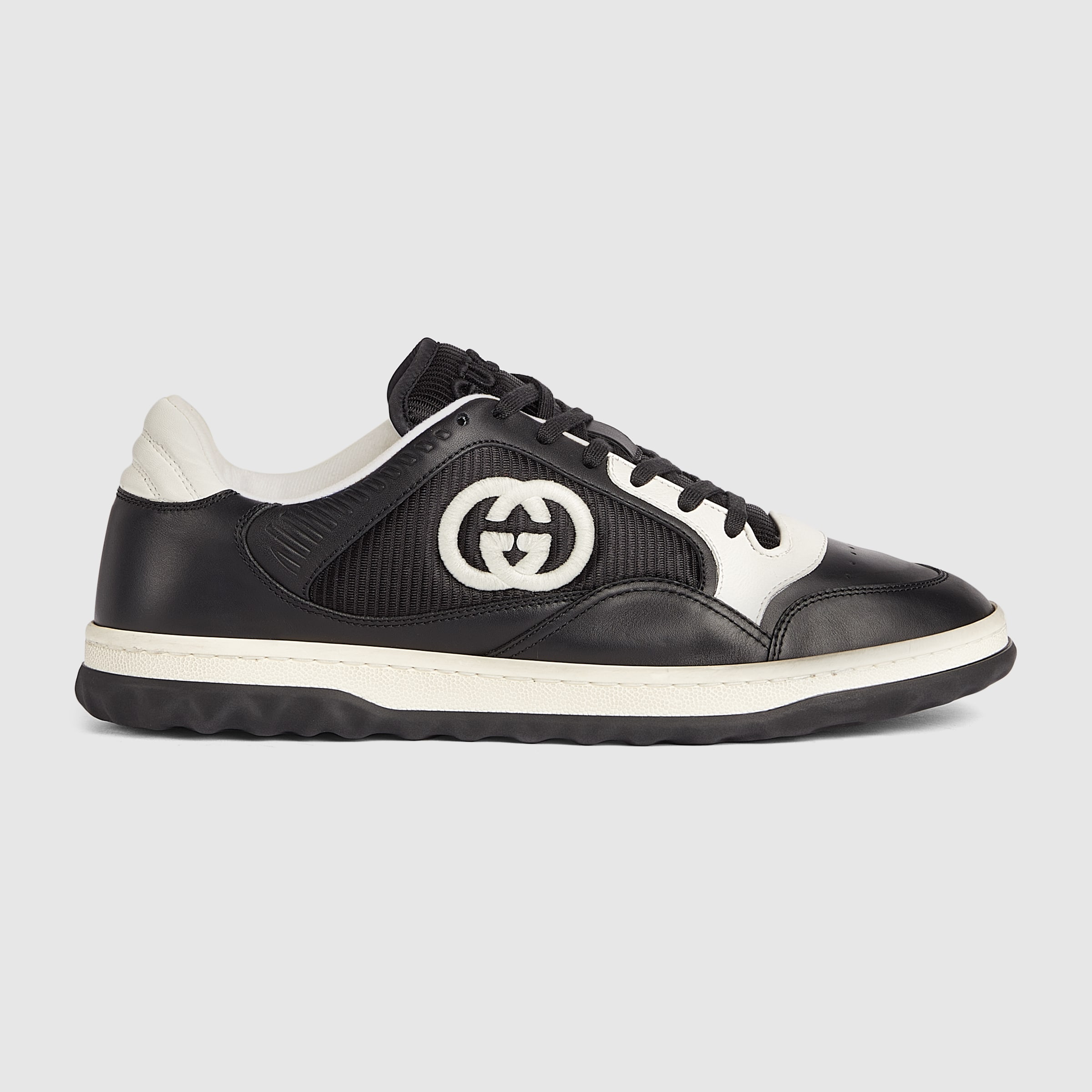 Men's MAC80 trainer in black and off white leather GUCCI® UK