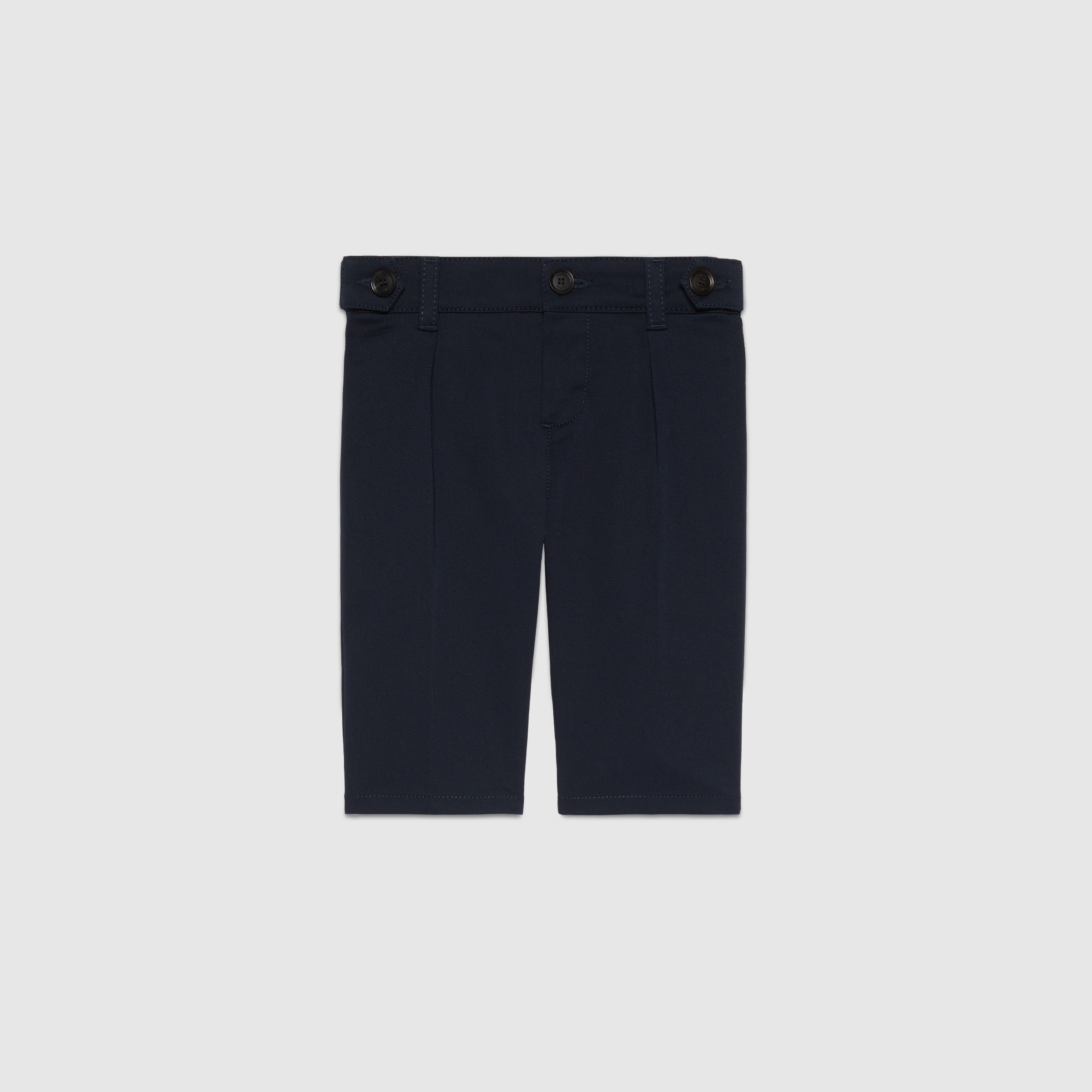 Baby stretch cotton pants with Web in dark blue | GUCCI® US