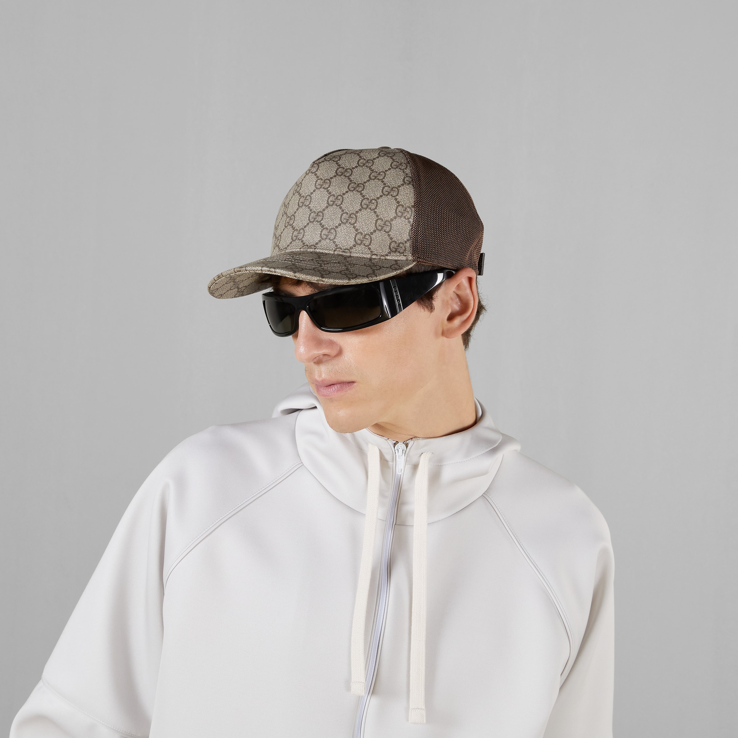 GG Supreme Bee Print Cap Black | The Webster