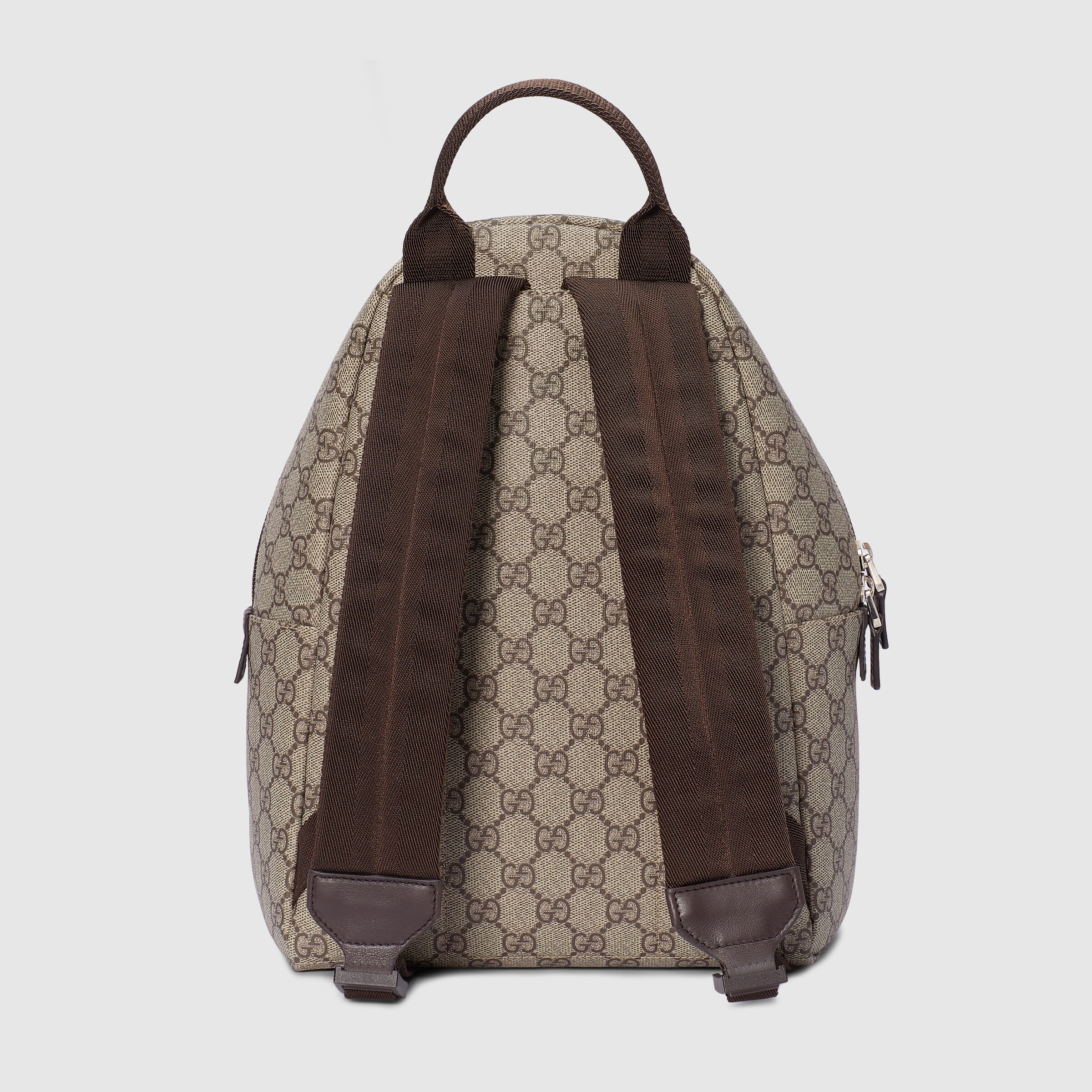 Gucci Children\'s Round Zip Backpack #186225G76B Gucci GG Supreme Monogram Small UFO 25 Embroidered  main image 3