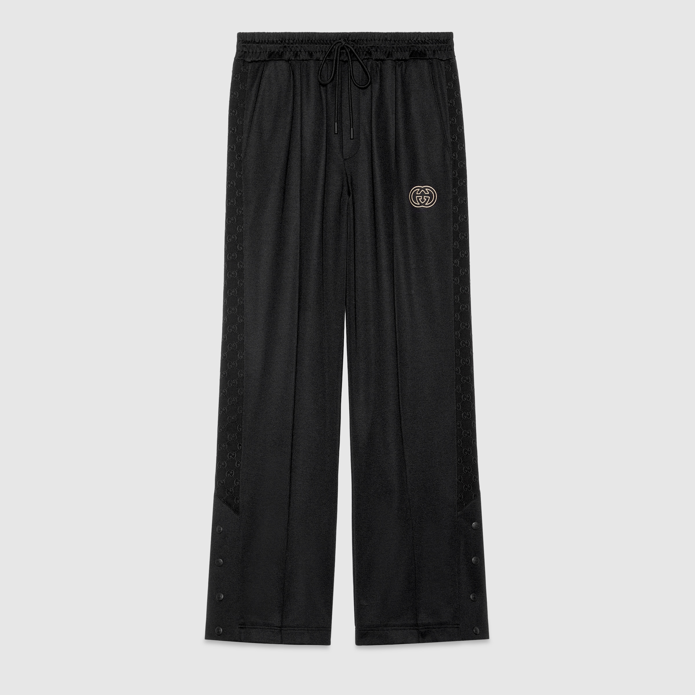 Technical jersey track pant in black | GUCCI® CA