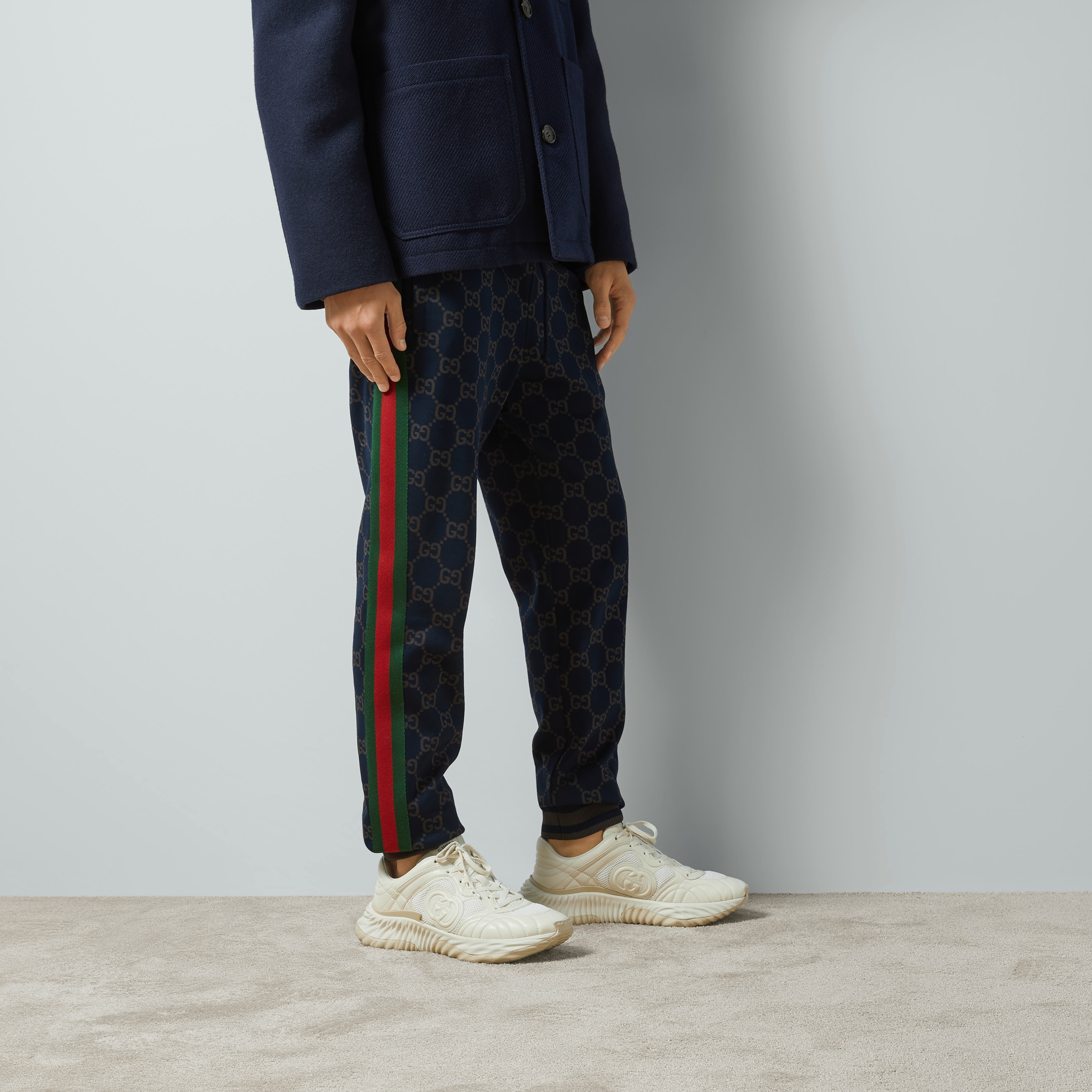 GUCCI - グッチ GUCCI ウェブ ストライプ パンツ 衣料品