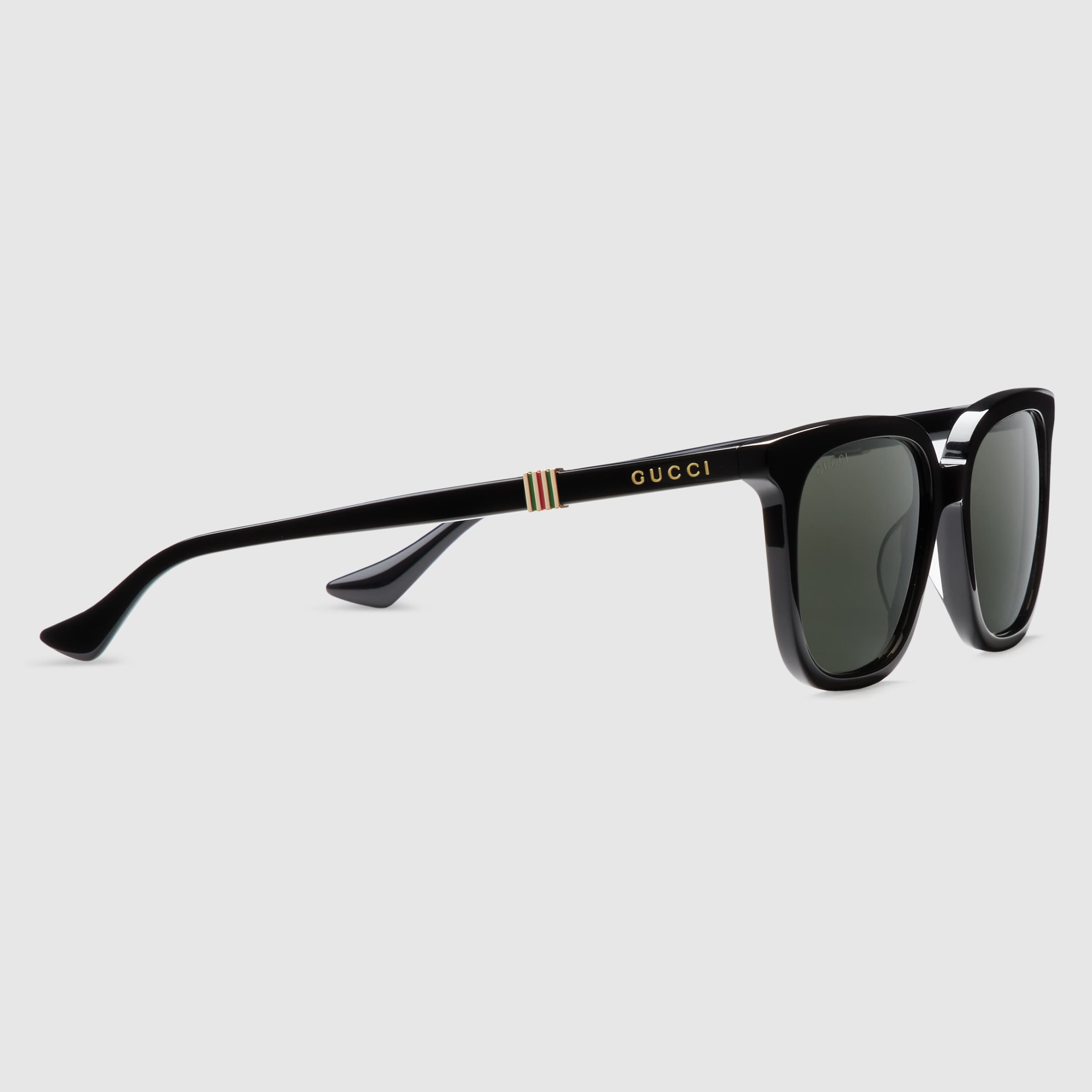 サングラス Gucci Printed Acetate Sunglasses Gucci Rectangular Acetate and Metal Sunglasses | Liberty