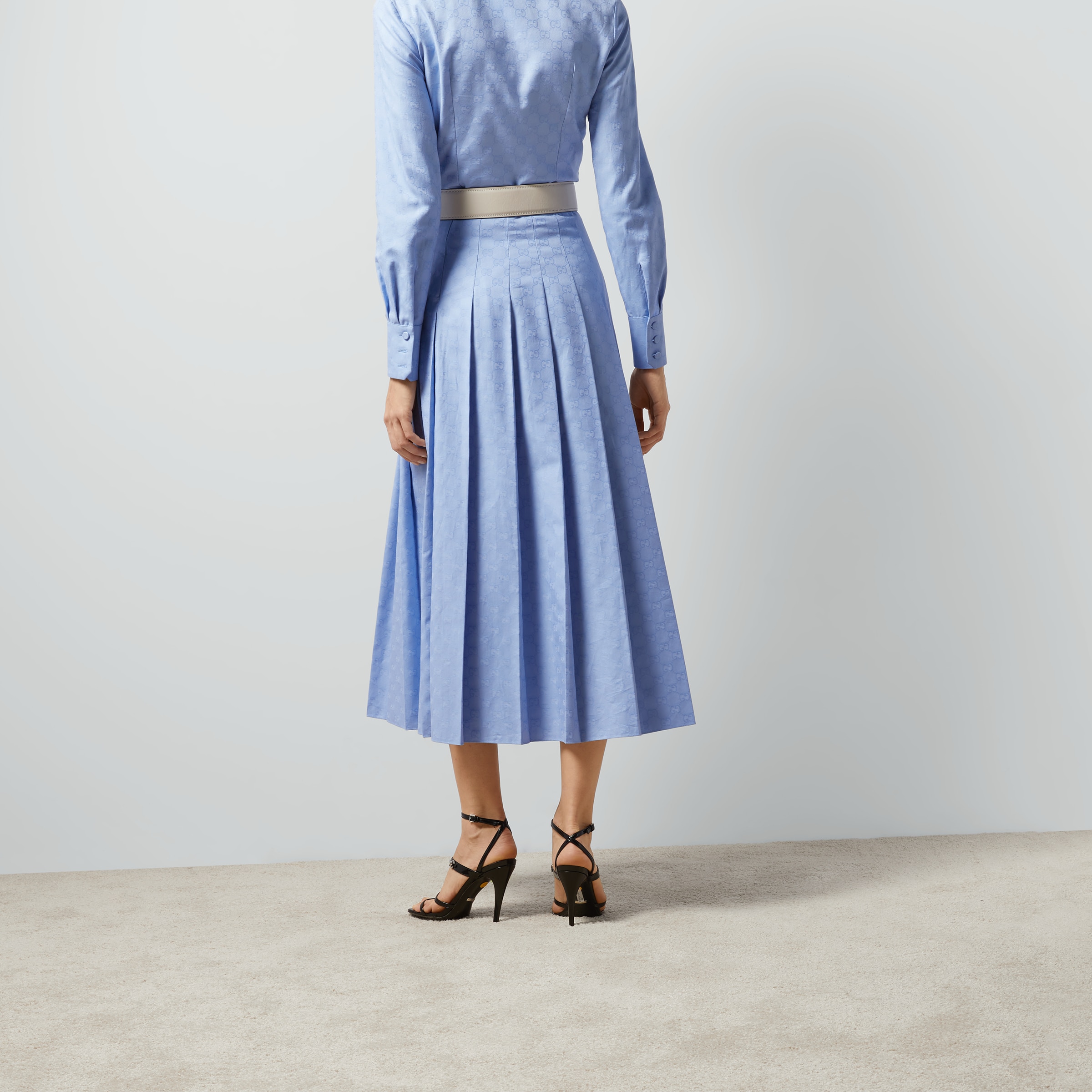 スカート GUCCI Patchwork blue skirt in denim Gucci Gucci Patchwork Blue Skirt In Denim | Grailed