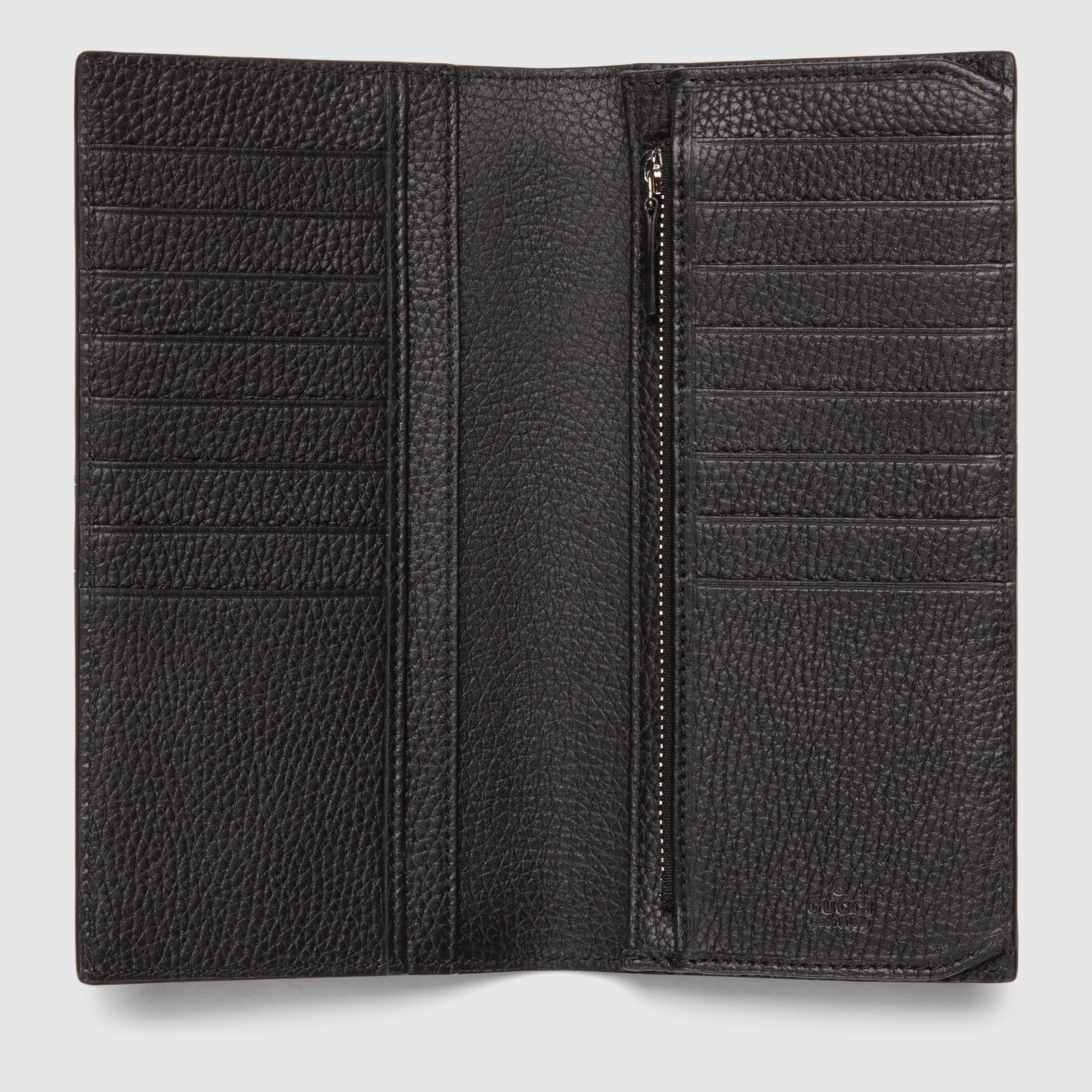 ブラック☆Middle Leather Wallet Chelsea Fold Wallet Black Leather Flap Over | Kurt Geiger