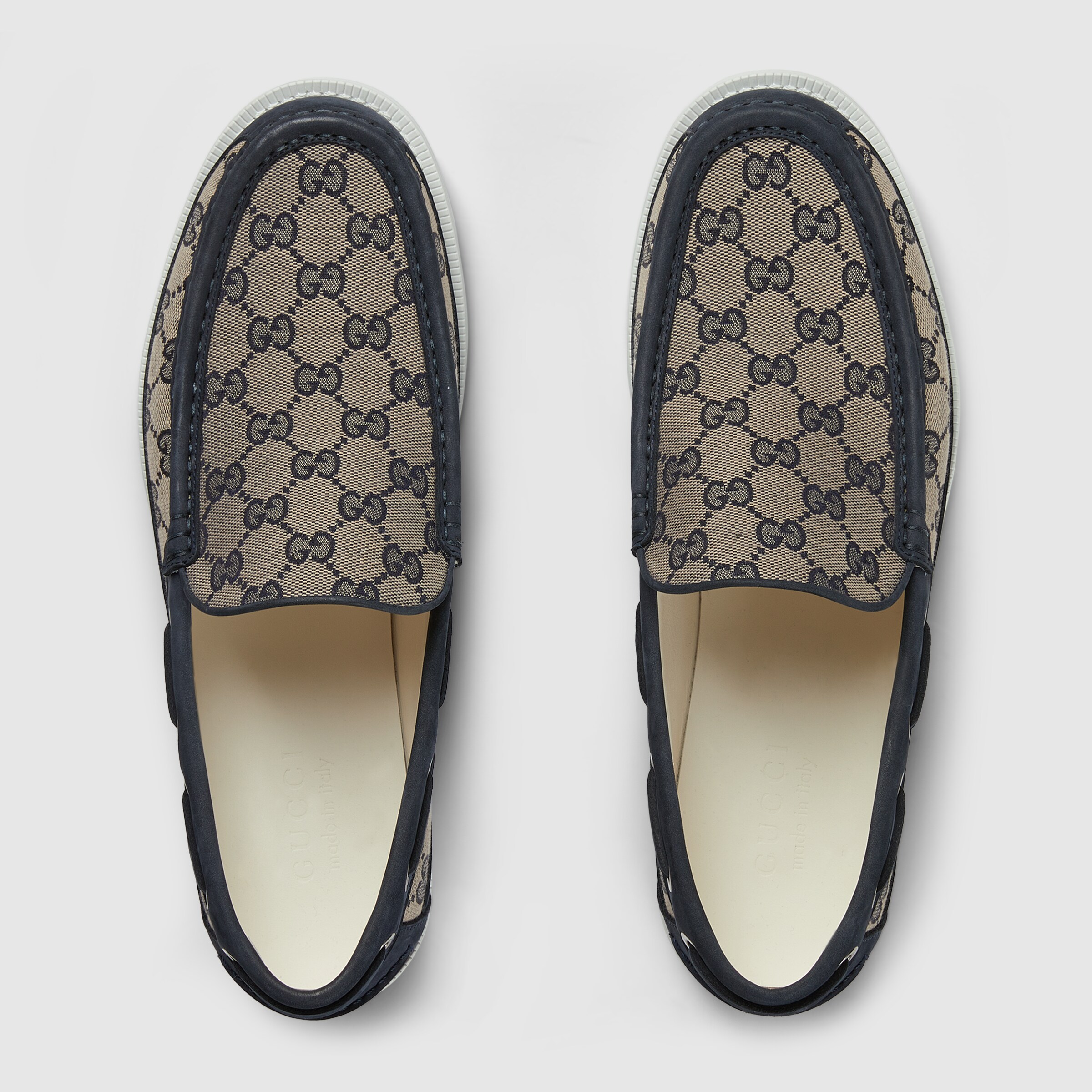 GG Men's 25 Original GG Loafer Blue Canvas 592171 main image 0