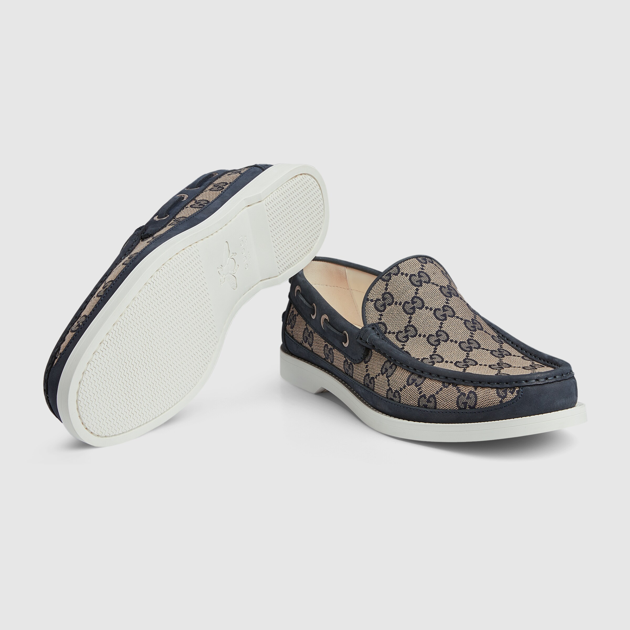 GG Men's 25 Original GG Loafer Blue Canvas 592171 main image 1