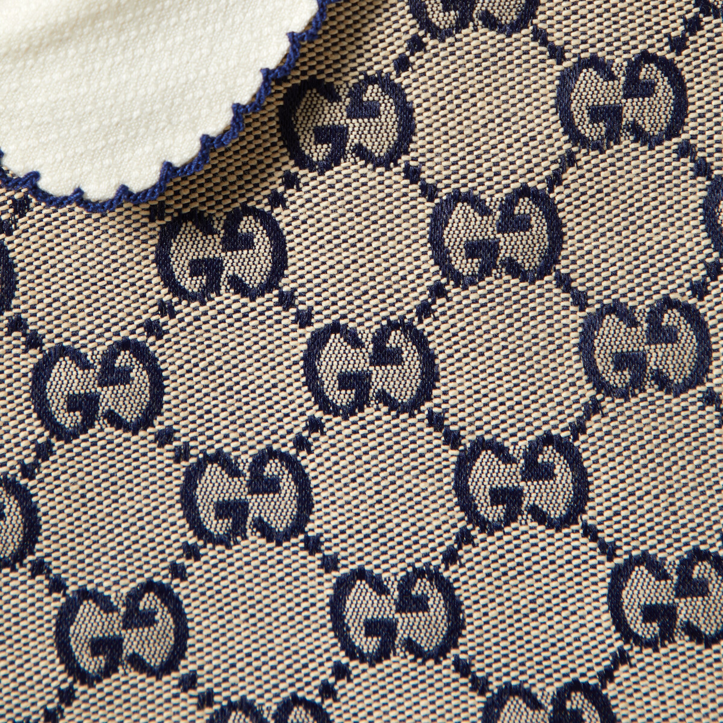 Children's GG canvas dress in beige and blue | GUCCI® US
