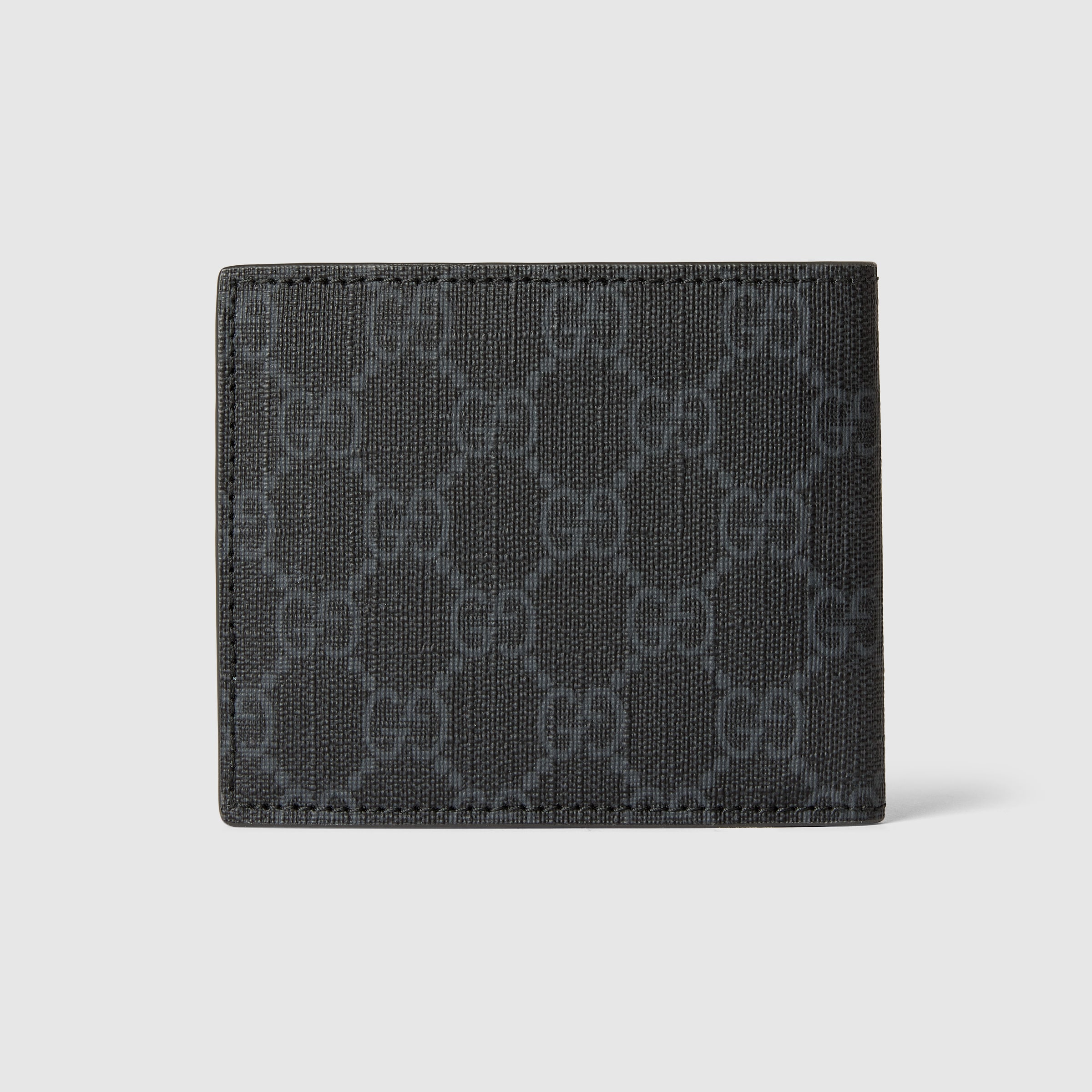 【GUCCI】WALLET (171M)◆768243FACQC Brown interior GG bi-fold wallet in beige and ebony Supreme