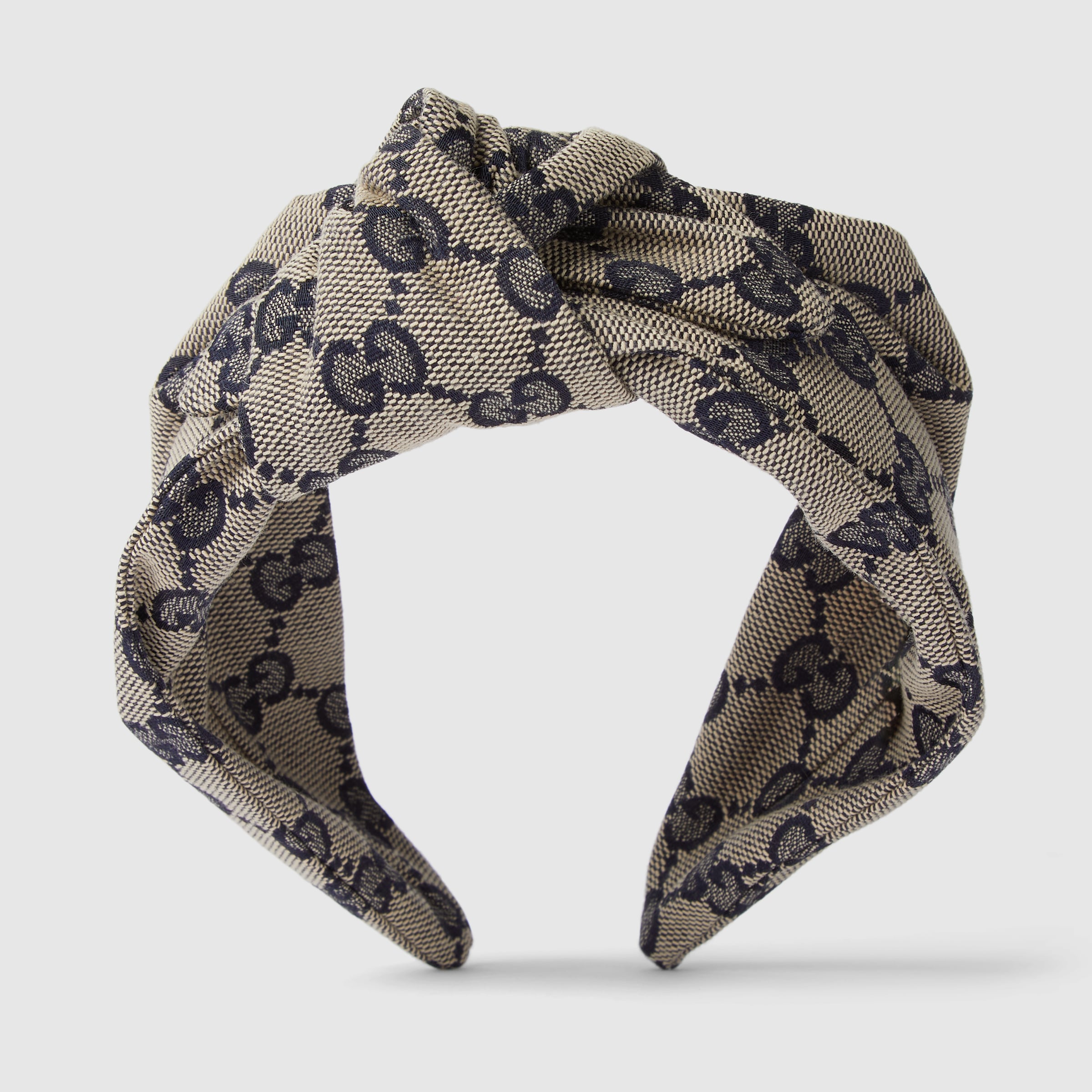 Original GG canvas hairband in beige and ebony | GUCCI® US