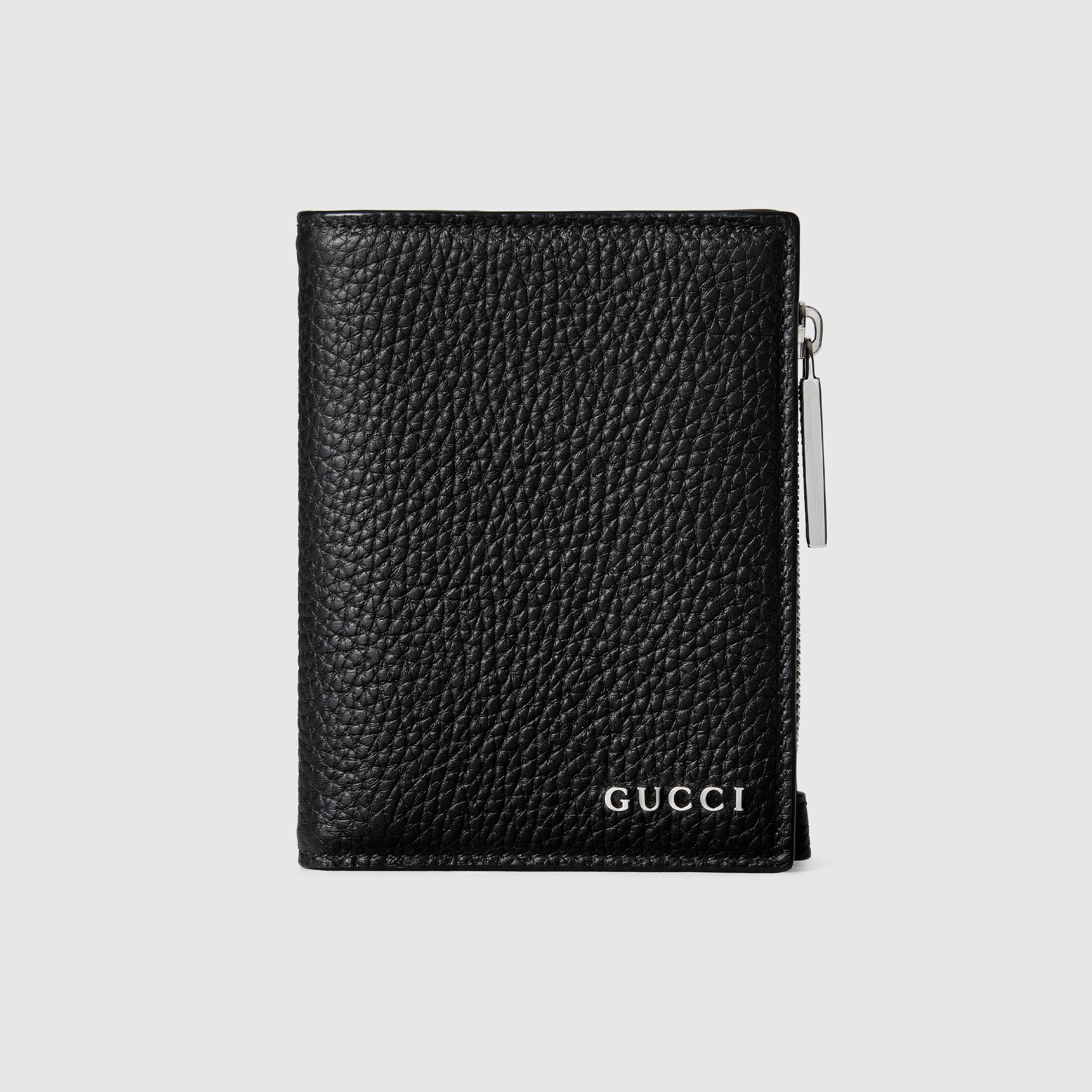 Gucci レザー　ウォレット アニマリエ〕レザー ジップアラウンドウォレット ・ブラック