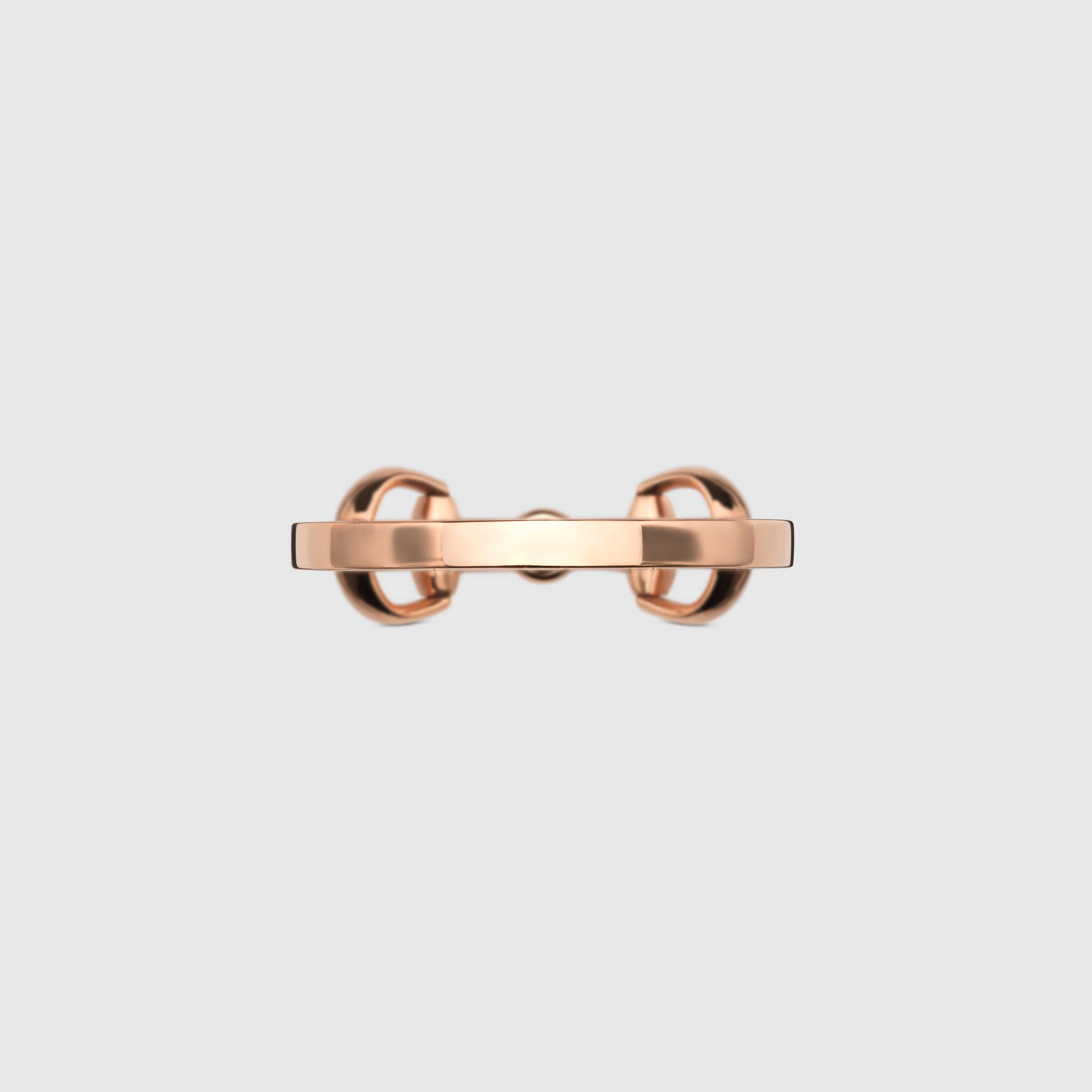 Gucci Horsebit 18k diamond ring in 18k rose gold | GUCCI® US
