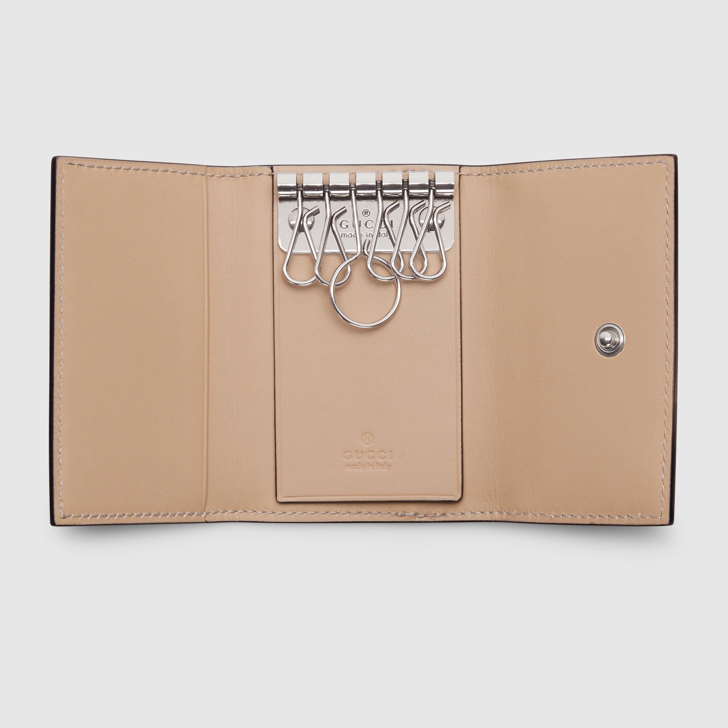 F75激安早い者勝ち✨ GUCCI GGパターン ベージュレザーキーケース F75激安早い者勝ち✨ GUCCI GGパターン ベージュレザーキーケース