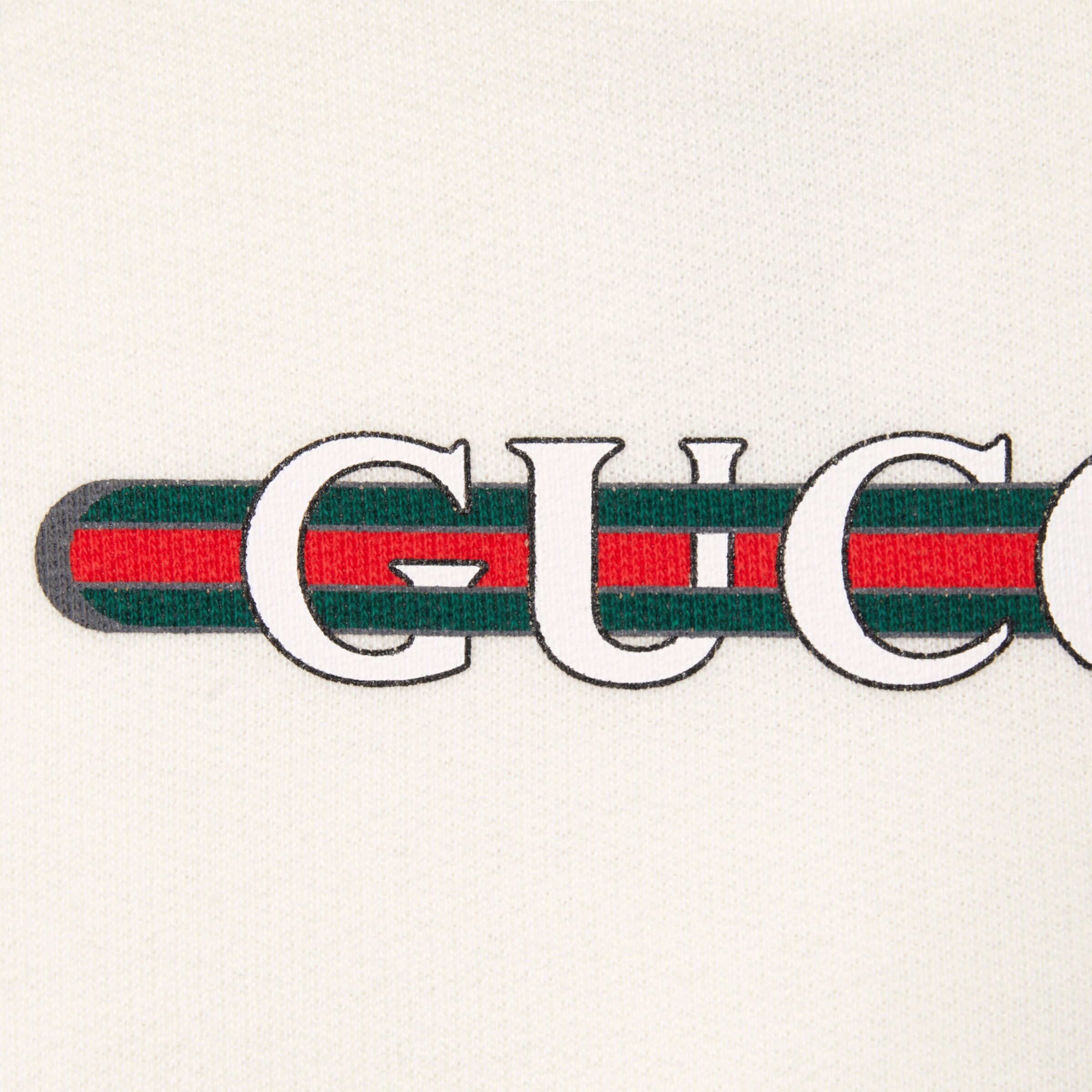 チルドレンズ〕プリント コットン Tシャツ ・ホワイト | GUCCI公式