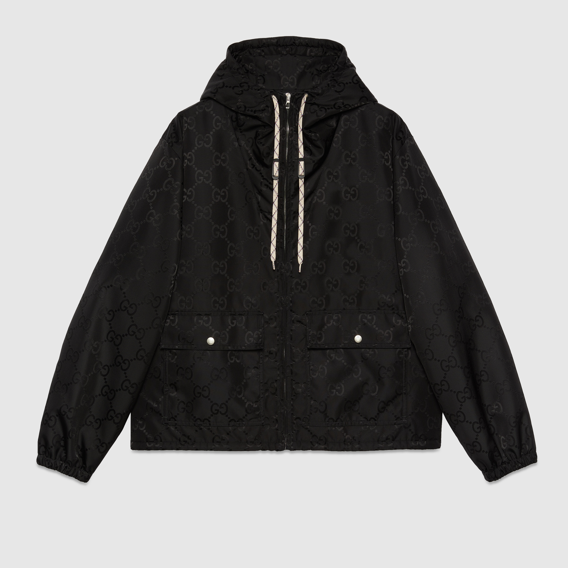 Gucci Technical Jersey Jacket zip up black sz M | eBay