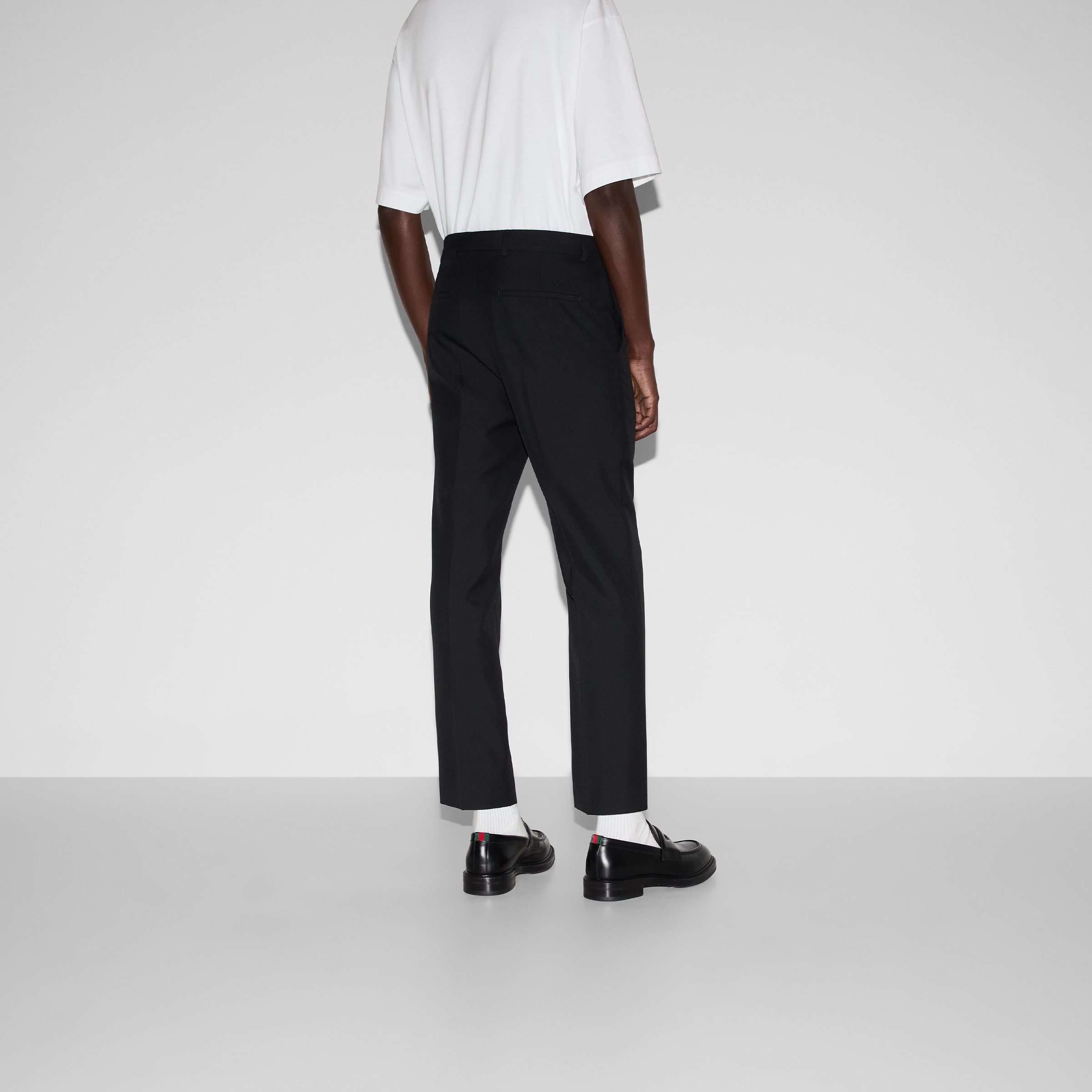 激レア！ GUCCI ストレート フレア スラックス パンツ 最高級ウール 激